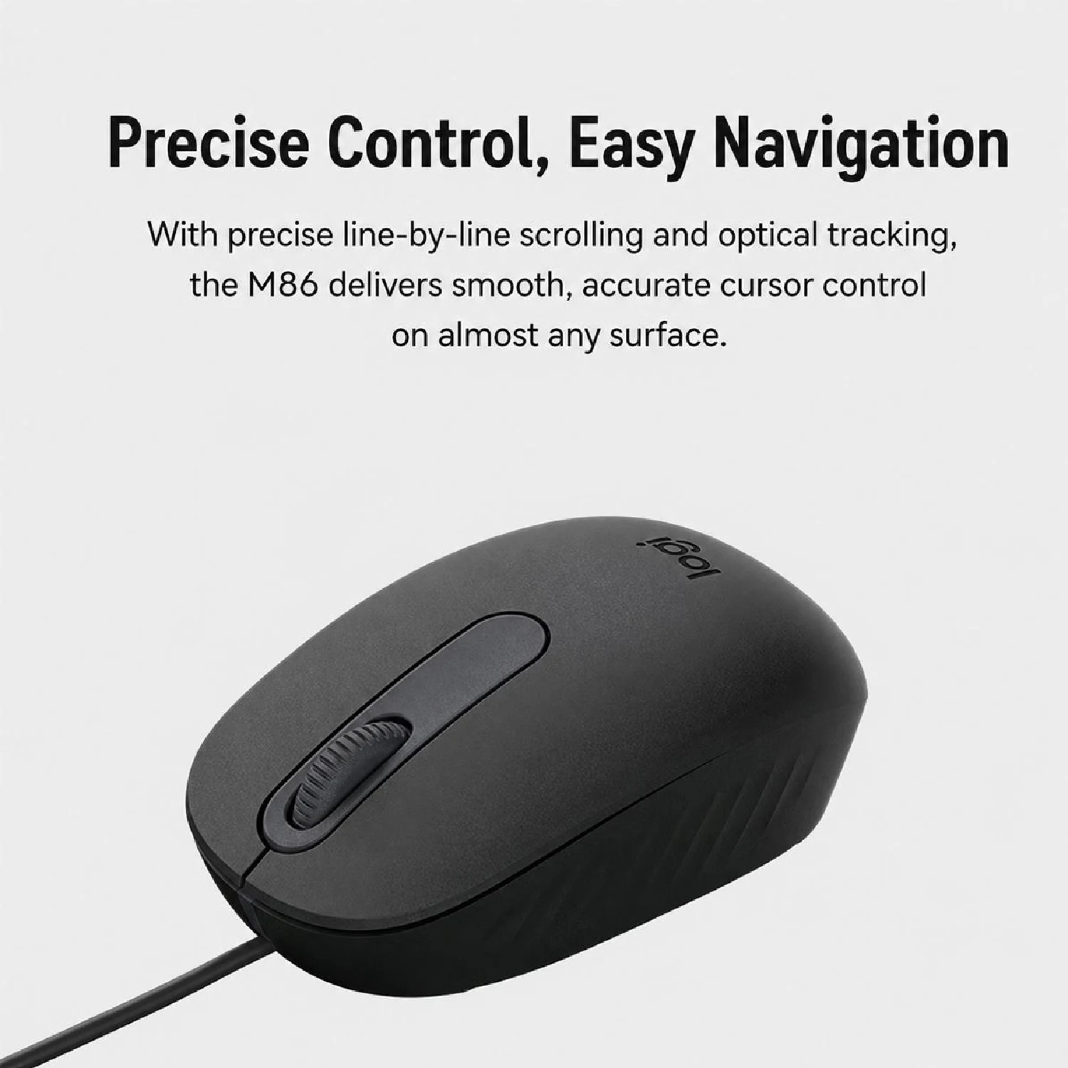 Logitech USB Optical Wired Mouse M86 Black / Компьютерын Хулгана / - зураг 2