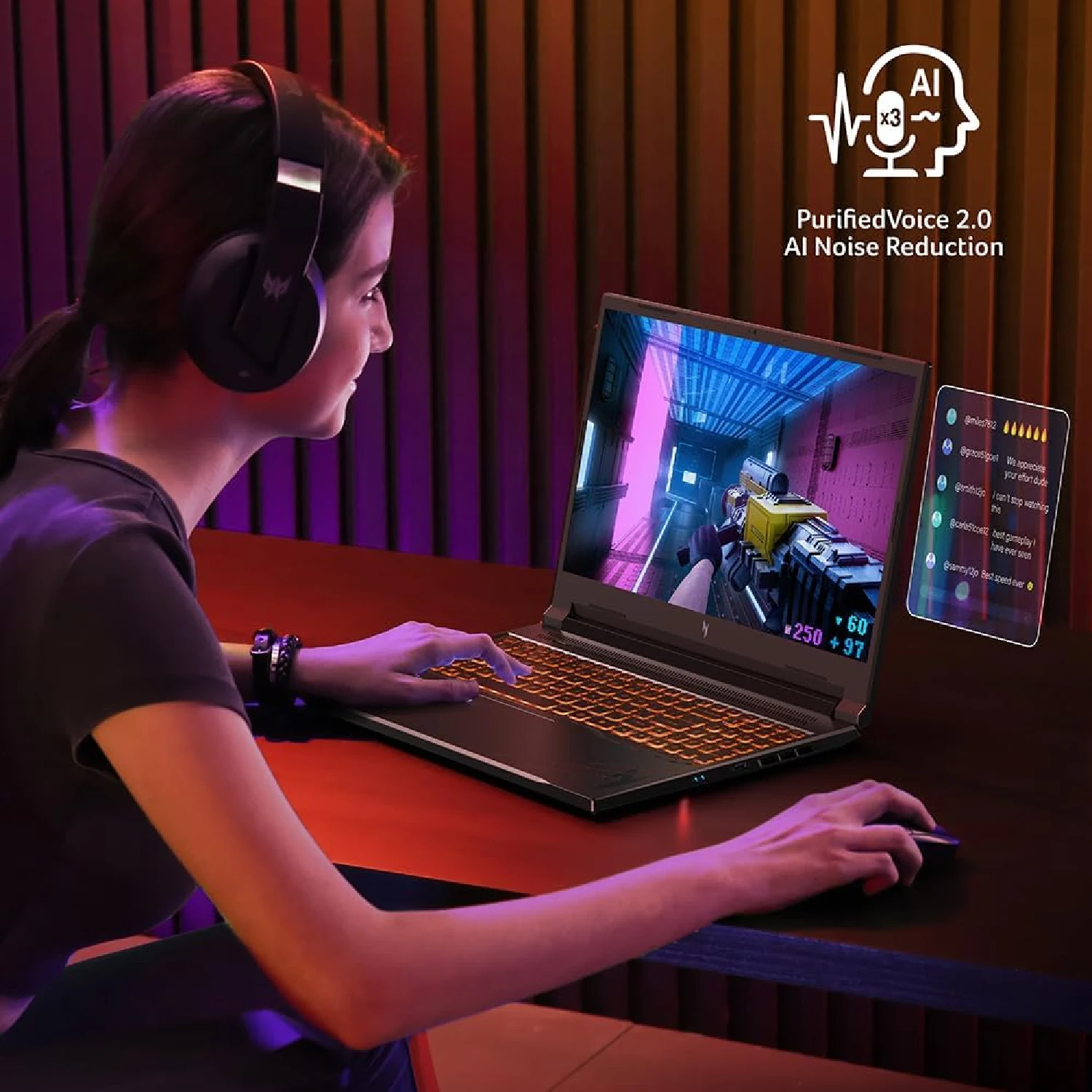 Acer Nitro V16-71-77VD Laptop Core i7-14650HX 16GB DDR5 512GB SSD RTX4060 8GB 16" WQXGA 180Hz W11 (Зөөврийн компьютер) - зураг 6