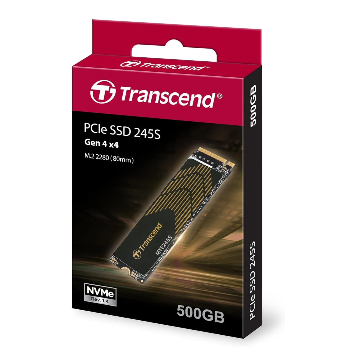 Transcend 500GB 245S NVMe PCIe Gen4x4 M.2 2280 Internal Gaming SSD /TS500GMTE245S/ - зураг 2
