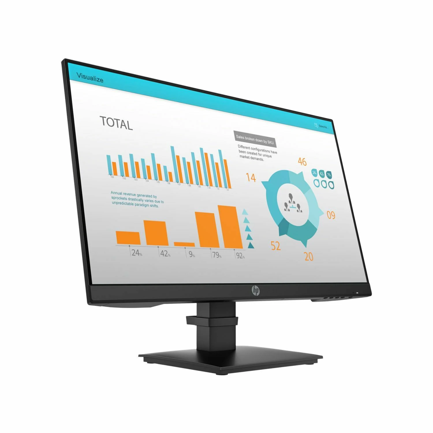 HP P24v G4 24-inch 16:9 IPS FHD Monitor / Компьютерийн Дэлгэц / - зураг 2