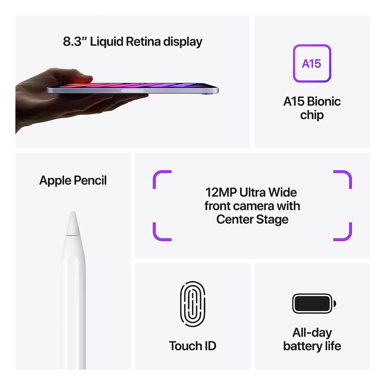 Apple iPad Mini 8.3-inch (6th gen) Wi-Fi 64GB Pink /MLWL3/ - зураг 5