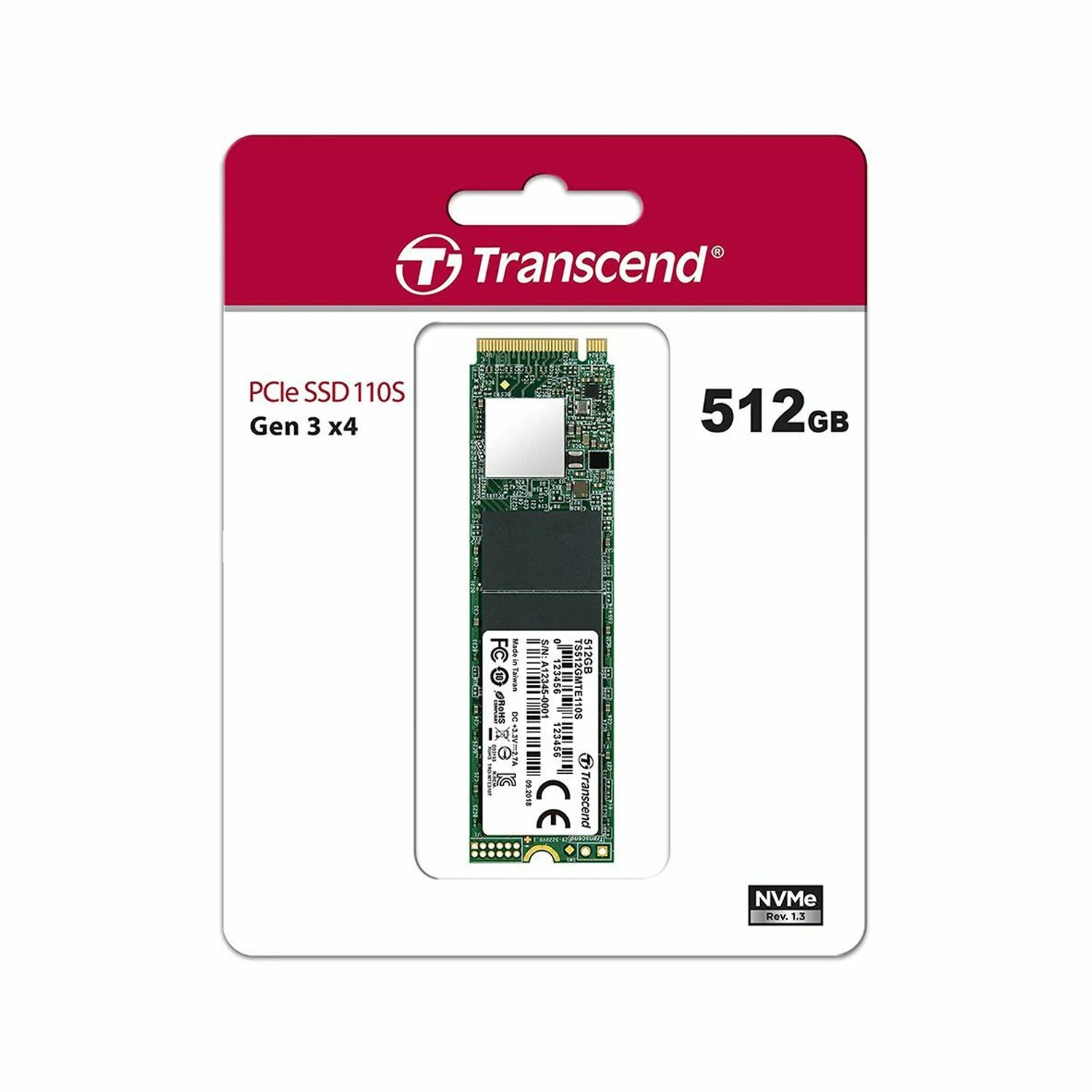 Transcend 512GB 110S NVMe PCIe Gen3 M.2 2280 Internal SSD /TS512GMTE110S/ - зураг 4