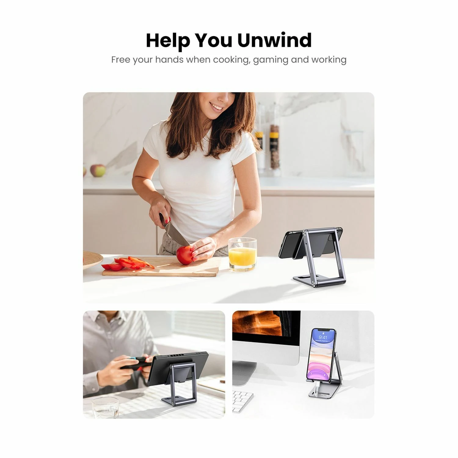 UGREEN Phone Stand with Roller (80708) - зураг 4