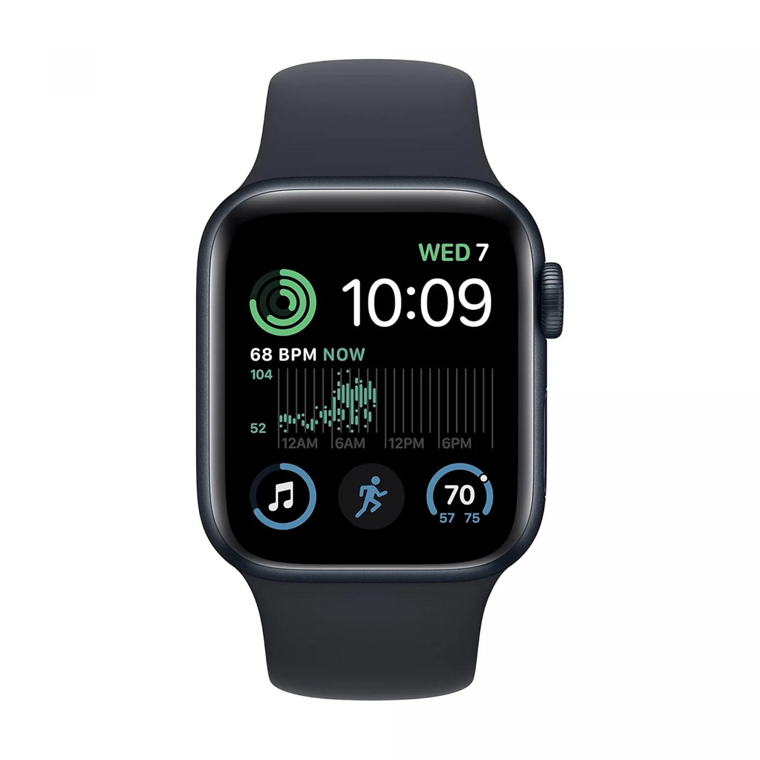 Apple Watch SE (2nd Gen) GPS 44mm Midnight Aluminium Case with Midnight Sport Band (S/M) /MXEJ3/ - зураг 2