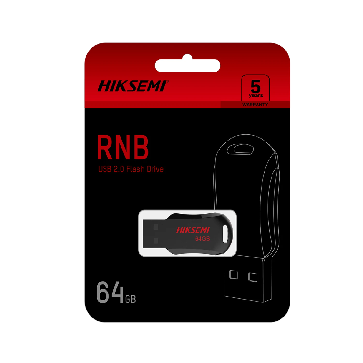 Hiksemi 64GB USB2.0 Flash Drive HS-USB-M200R-64GB - зураг 2