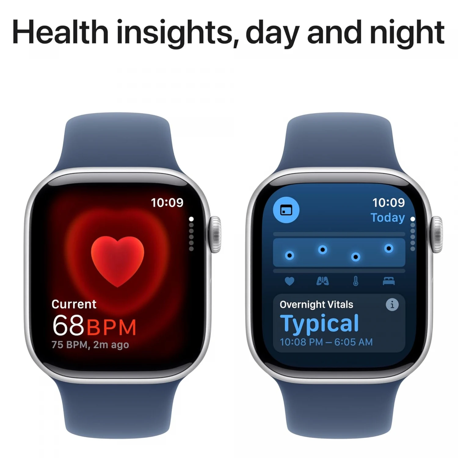 Apple Watch Series 10 GPS 46mm Silver Aluminium Case with Denim Sport Band (S/M) /MWWL3/ - зураг 6
