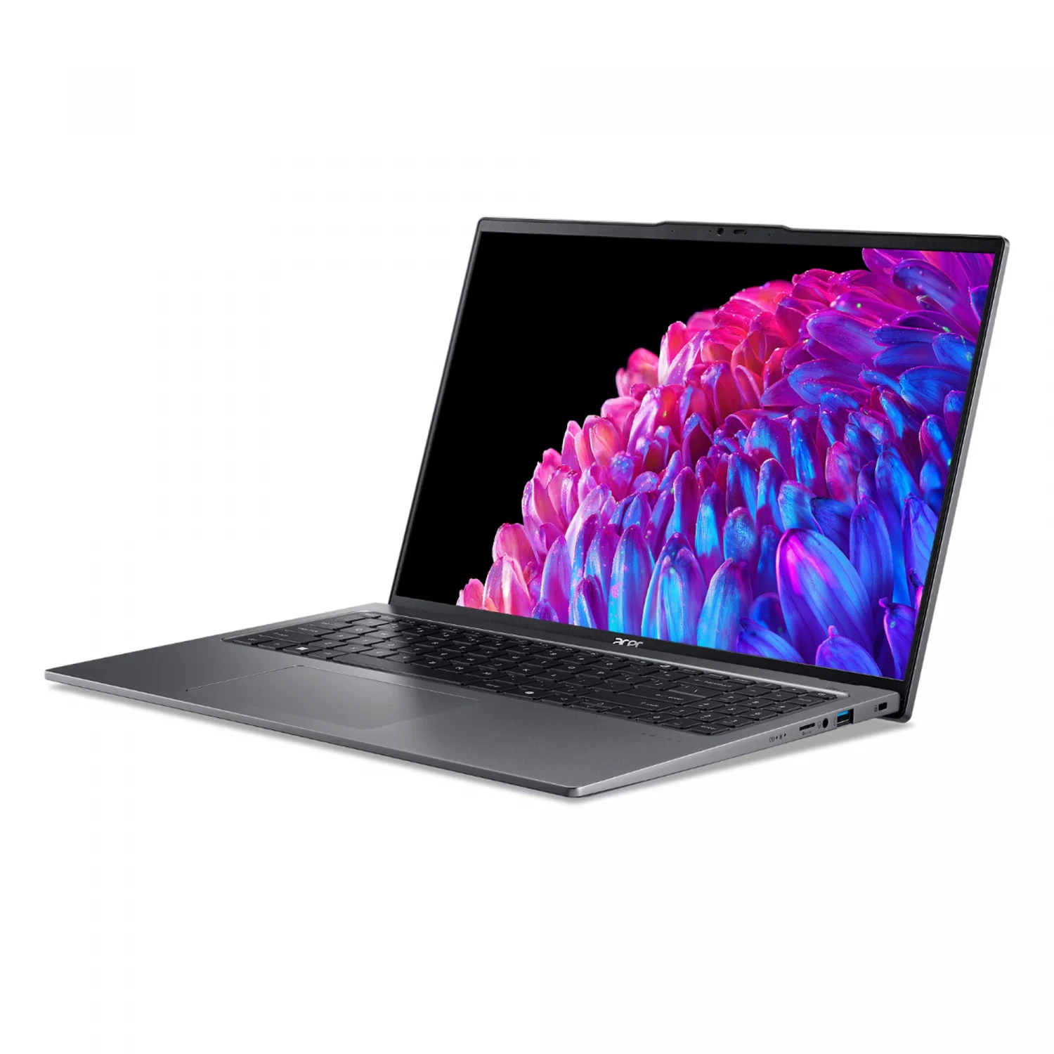 Acer Swift Go 16 SFG16-72-56B8 Intel Core Ultra 5-125H, 16GB DDR5 RAM, 512GB PCIe Gen4 SSD, Intel Arc Graphics, 16-inch 120Hz 3.2K OLED , Win11 Home, Steel Grey - зураг 3