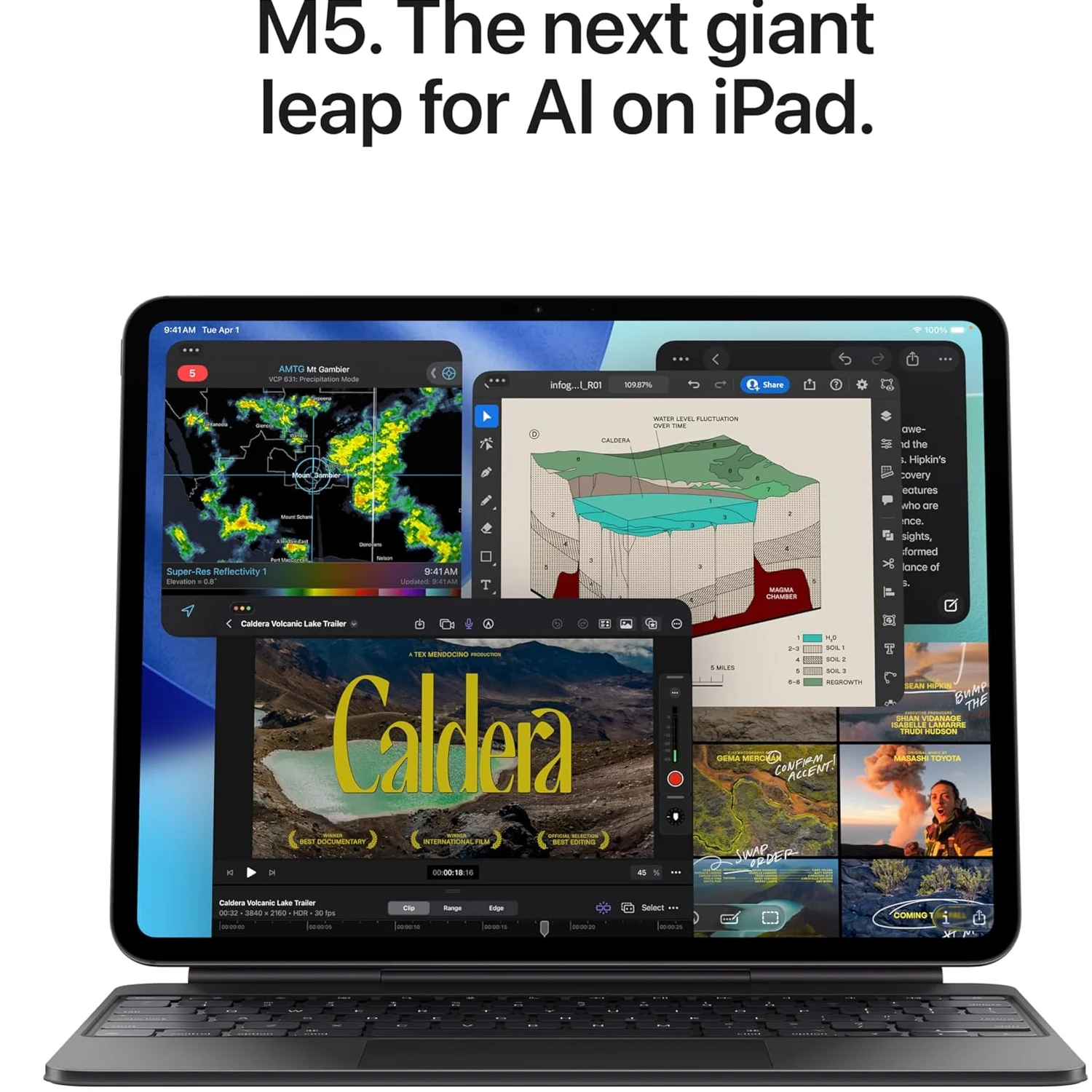 Apple iPad Pro 13-inch M5 Chip Wi‑Fi + Cellular 256GB Silver /ME7X4/ / Таблет / - зураг 2