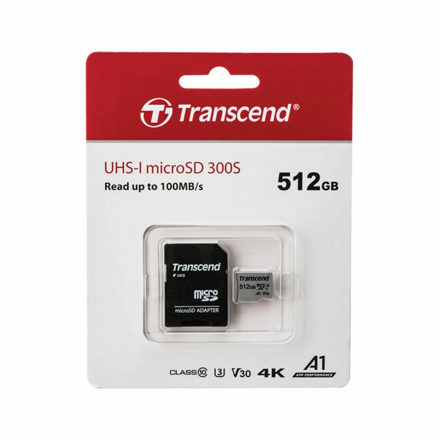 Transcend 512GB 300S UHS-I XC 95MB/s Micro SD Memory Card with SD adapter /TS512GUSD300S-A/ - зураг 2