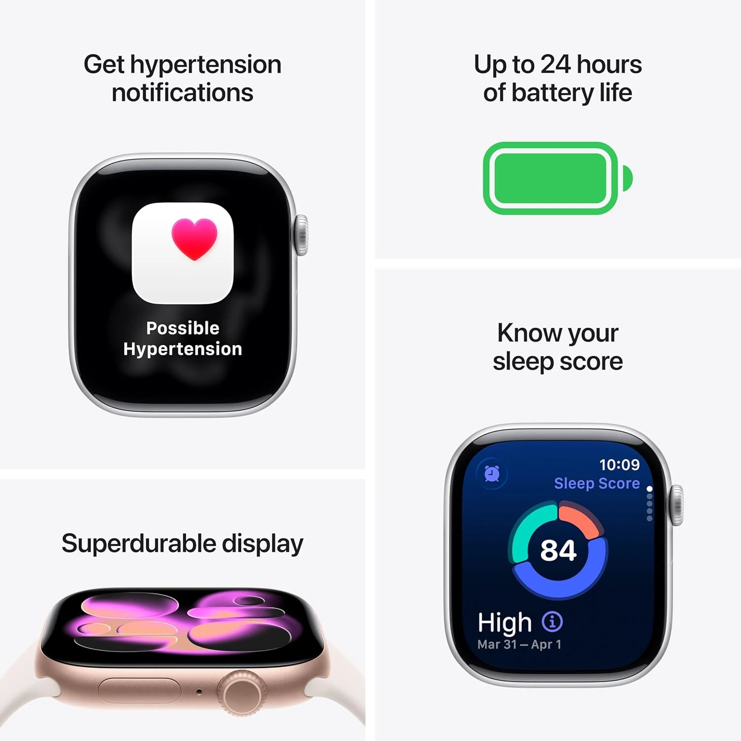 Apple Watch Series 11 GPS 42mm Space Grey Aluminium Case with Black Sport Band (S/M) /MEQW4/ - зураг 4