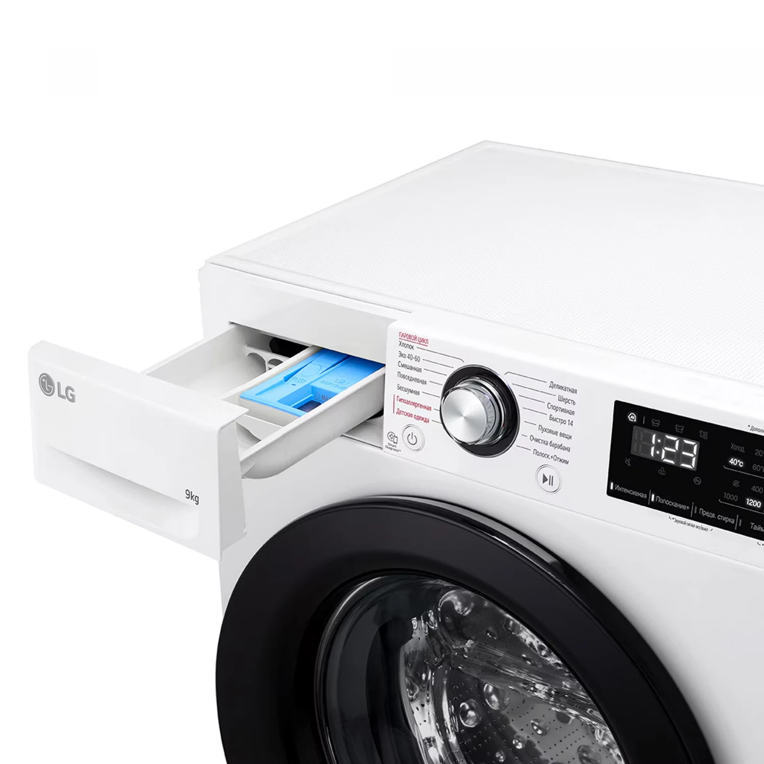 LG 9кг Багтаамжтай AIDD Steam Бүрэн Автомат Угаалгын Машин F2V3FS6W - зураг 2