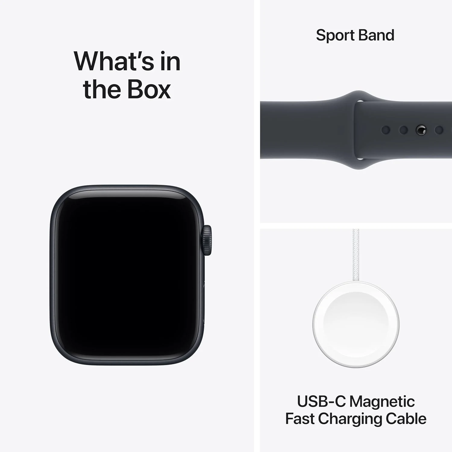 Apple Watch SE (3rd Gen) GPS 44mm Midnight Aluminium Case with Midnight Sport Band (S/M) /MEHN4/ - зураг 6