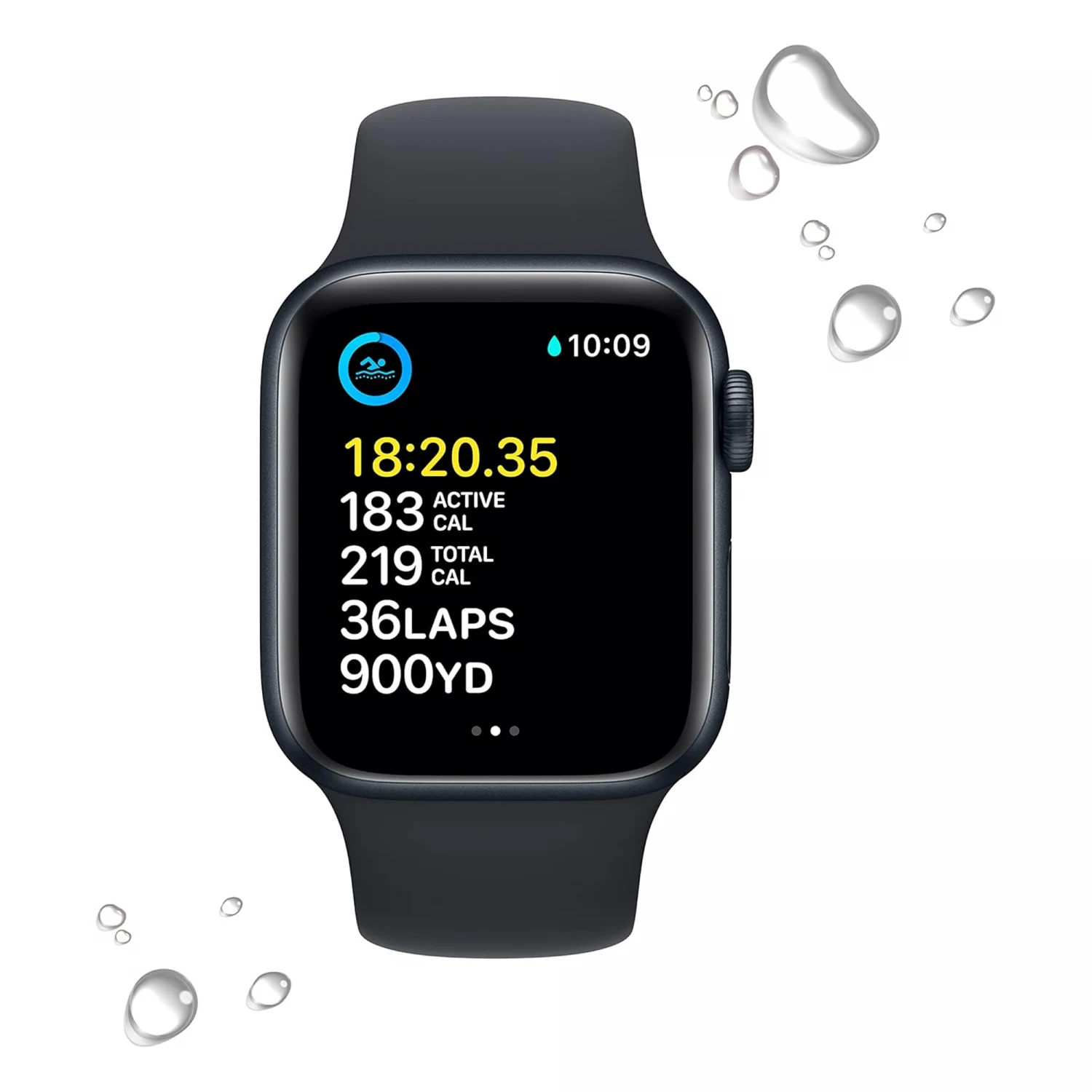 Apple Watch SE (2nd Gen) GPS 44mm Midnight Aluminium Case with Midnight Sport Band (S/M) /MXEJ3/ - зураг 4