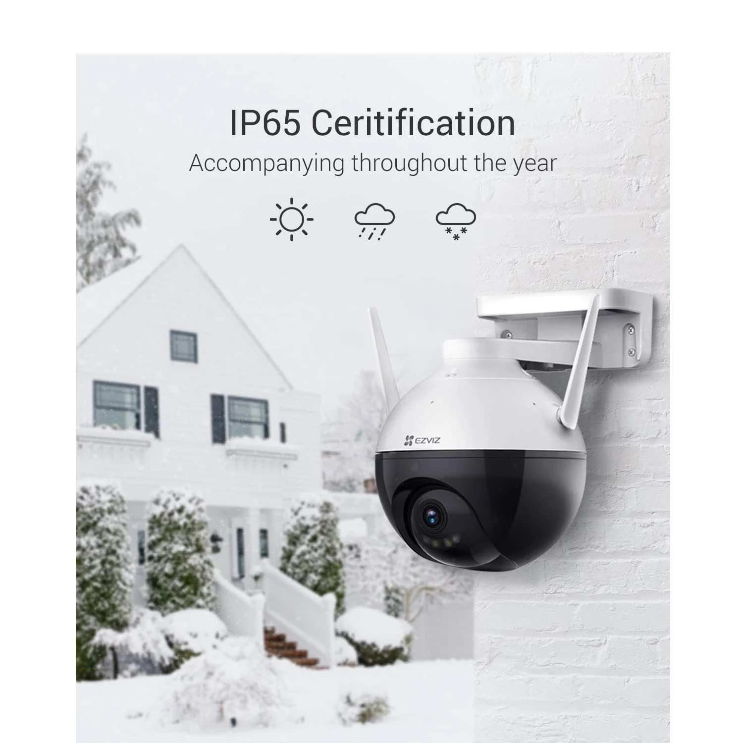EZVIZ CS-C8C 2K Outdoor Pan & Tilt Wi-Fi Camera (4WKFL) - зураг 6