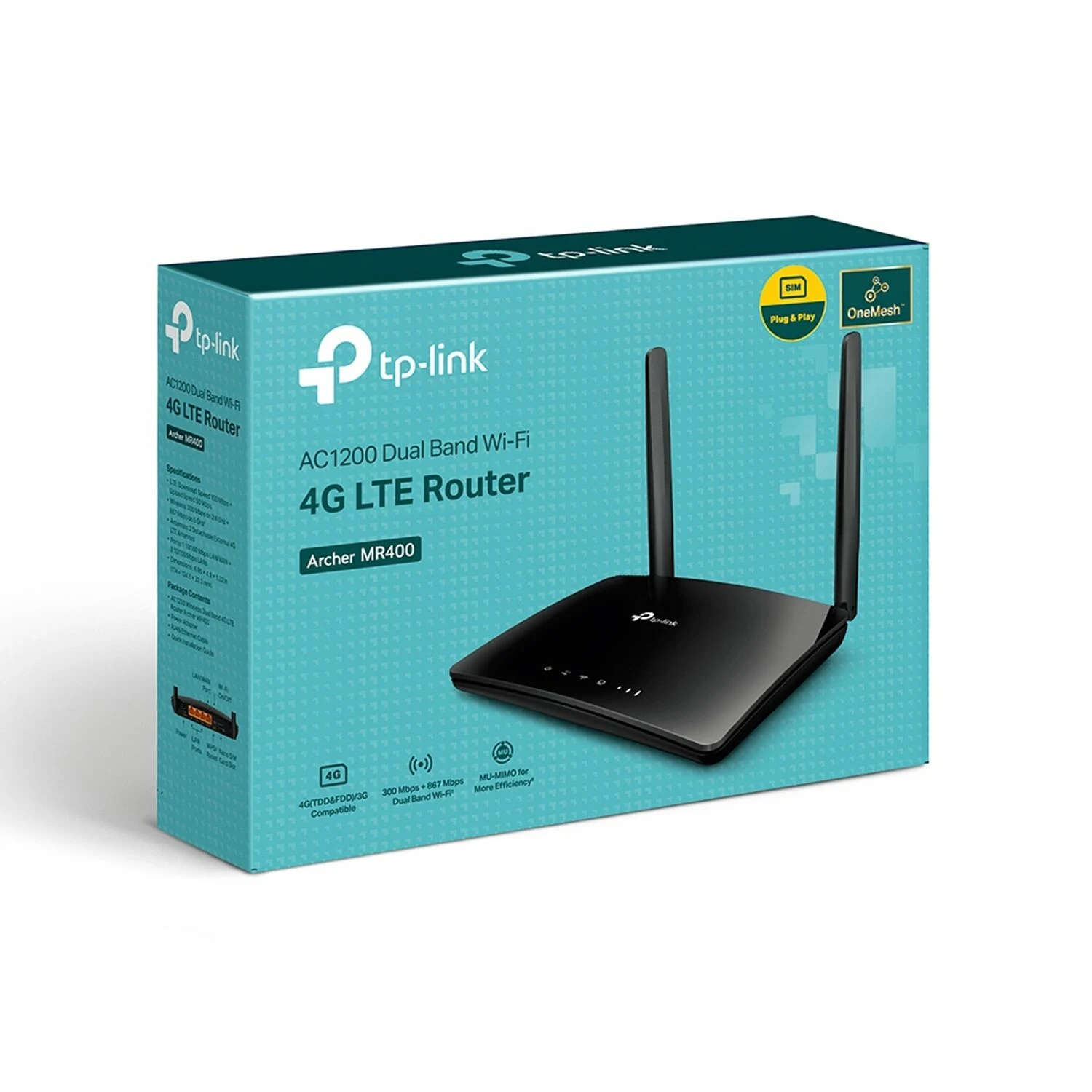 TP-Link Archer MR400 AC1200 4G LTE SIM Slot Unlocked Wireless Dual-Band Router / Свич салаалагч , Сүлжээний Төхөөрөмж / - зураг 4