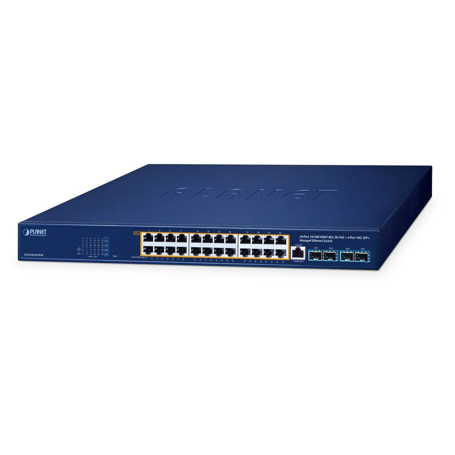 Planet GS-4210-24UP4X 24-Port Layer 2 PoE+ W/4 10G SFP+ Managed Ethernet Switch / Свич салаалагч , Сүлжээний Төхөөрөмж / - зураг 2
