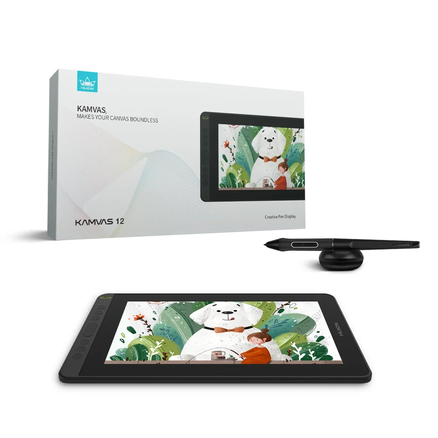 Huion Kamvas 12 GS1161 Graphic Pen Display, Black / Зурдаг Таблет / - зураг 5