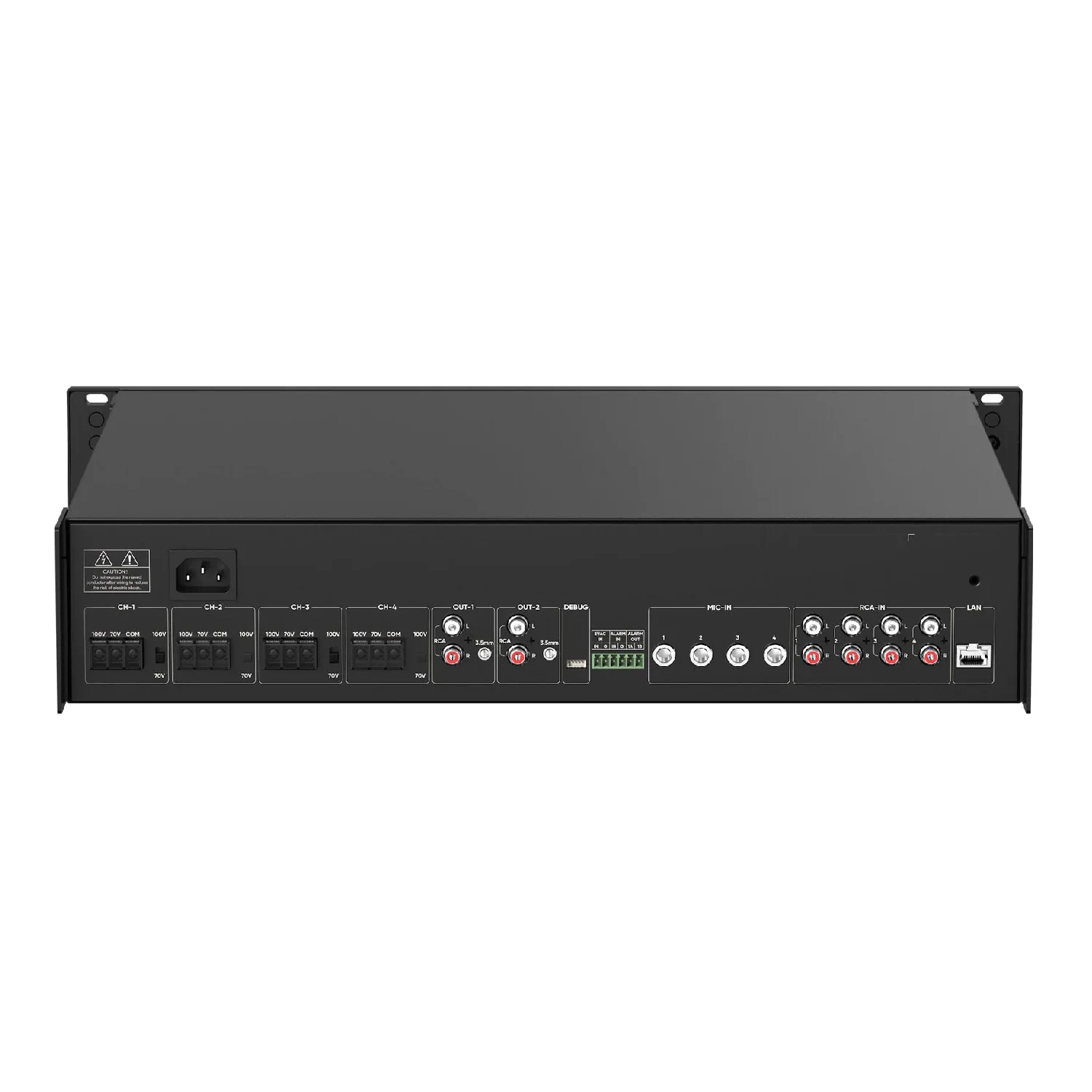 Hikvision 1000W 4-Zone Network Amplifier DS-QAZ1A1000G1-VB4 / Зарлан Мэдээлэх / - зураг 2