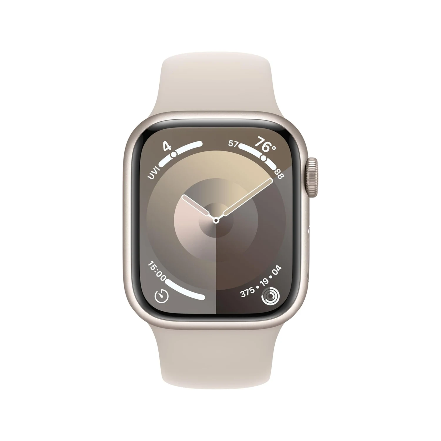 Apple Watch Series 9 GPS 41mm Starlight Aluminium Case with Starlight Sport Band (M/L) /MR8U3/ - зураг 2
