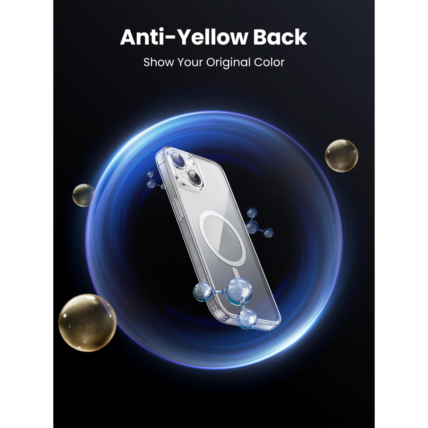 UGREEN Clear Magnetic Protective Case for iPhone 15 (25396) - зураг 5