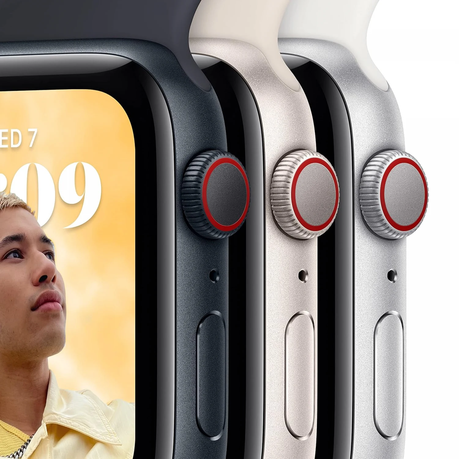 Apple Watch SE (2nd Gen) GPS, 40mm Midnight Aluminium Case with Midnight Sport Band (S/M) /MXE73/ - зураг 3