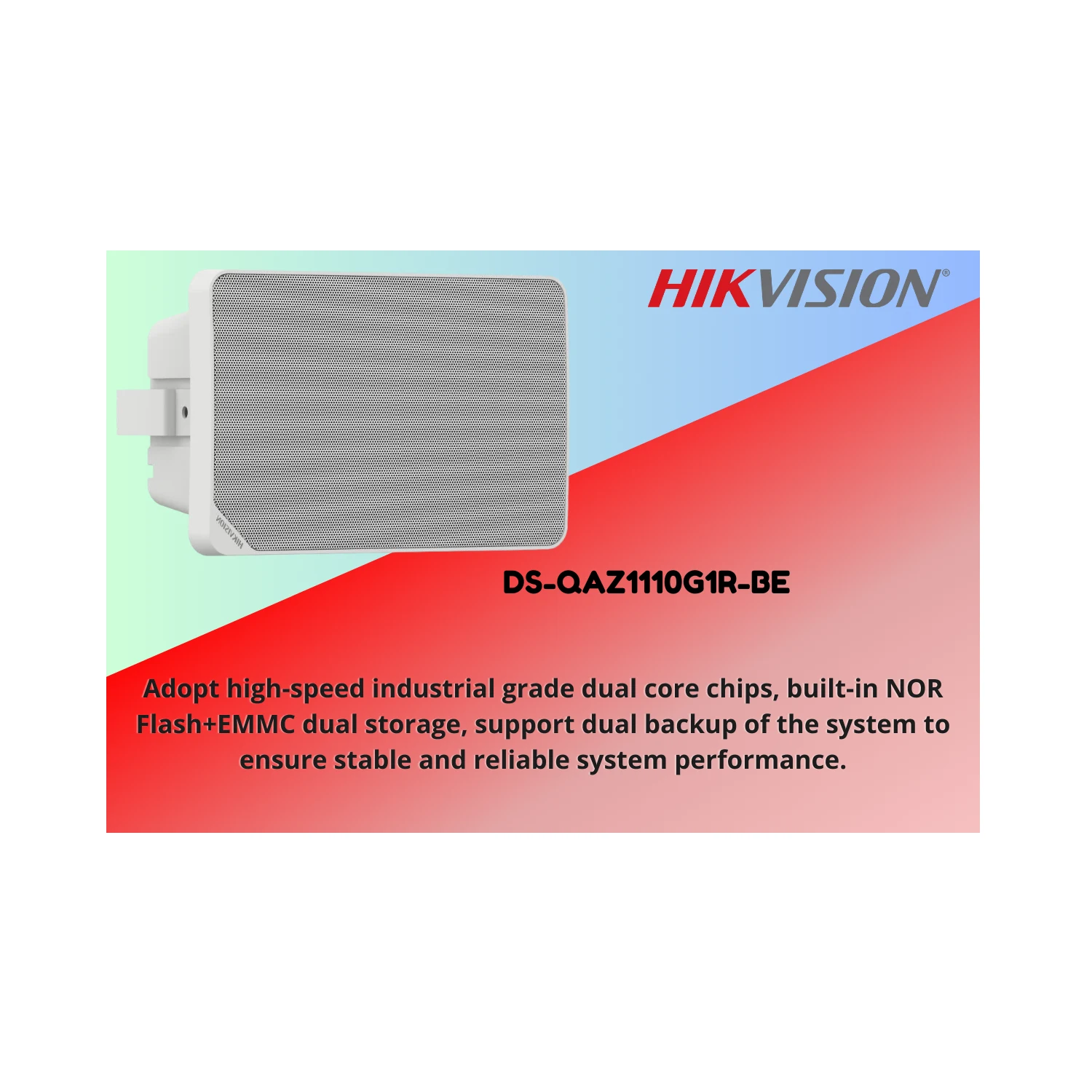 Hikvision 10W Network Cabinet PoE Speaker DS-QAZ1110G1R-BE / Зарлан Мэдээлэх / - зураг 4