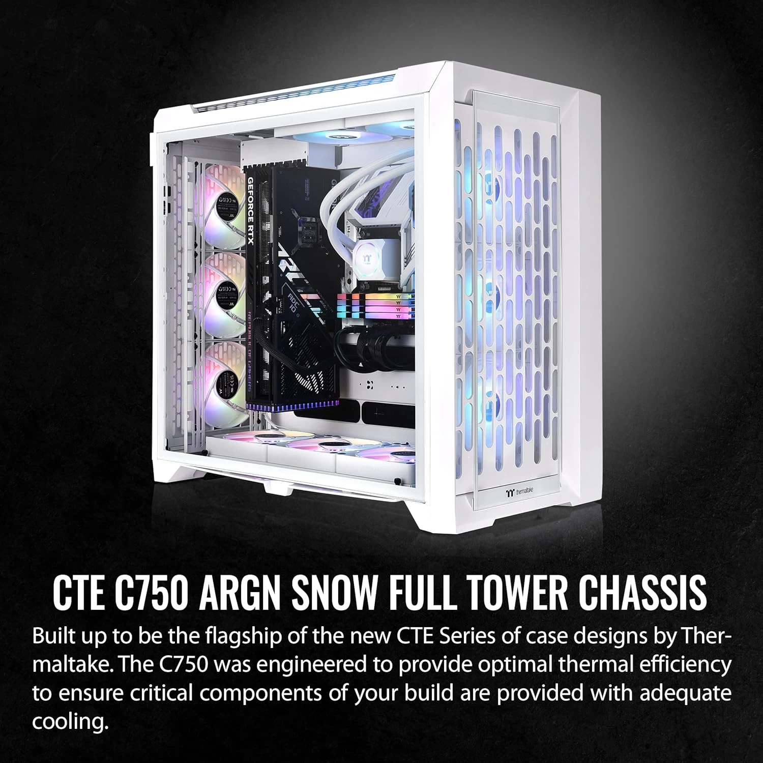 Thermaltake Case Steel Shadow Transparent S White /CA-1C5-00F6WN-01/ - зураг 7