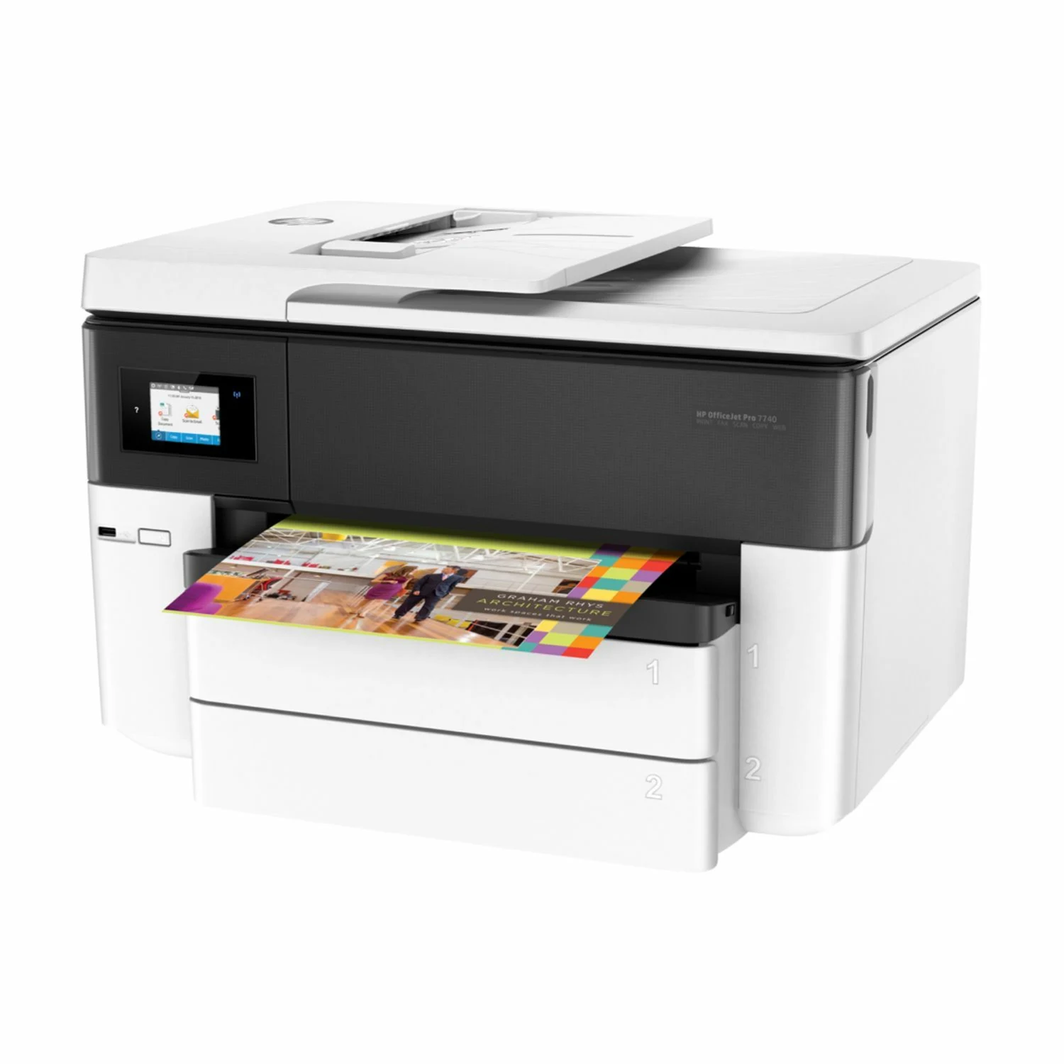 HP OfficeJet Pro 7740fdn Wide Format All-in-One Printer - зураг 2