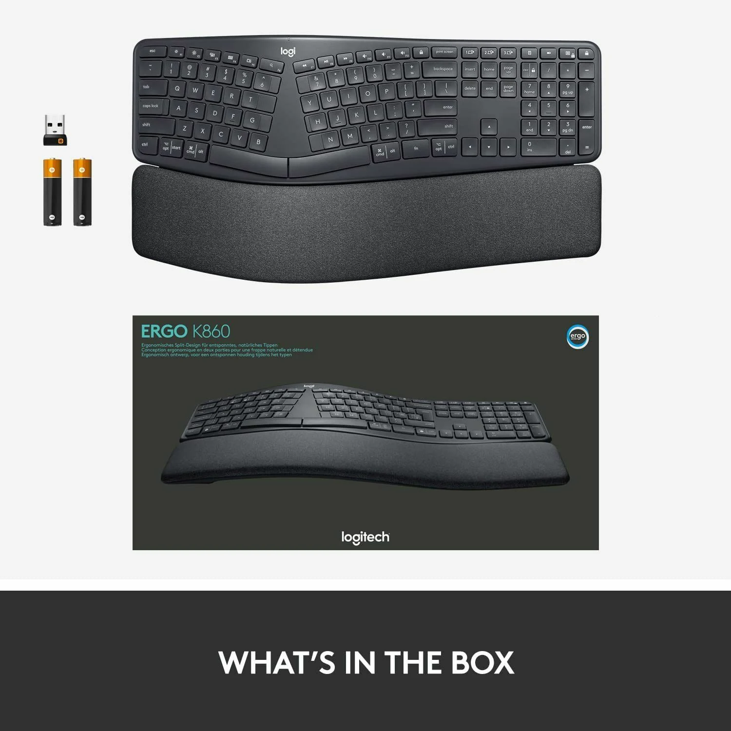 Logitech ERGO K860 Wireless Split Keyboard - зураг 4