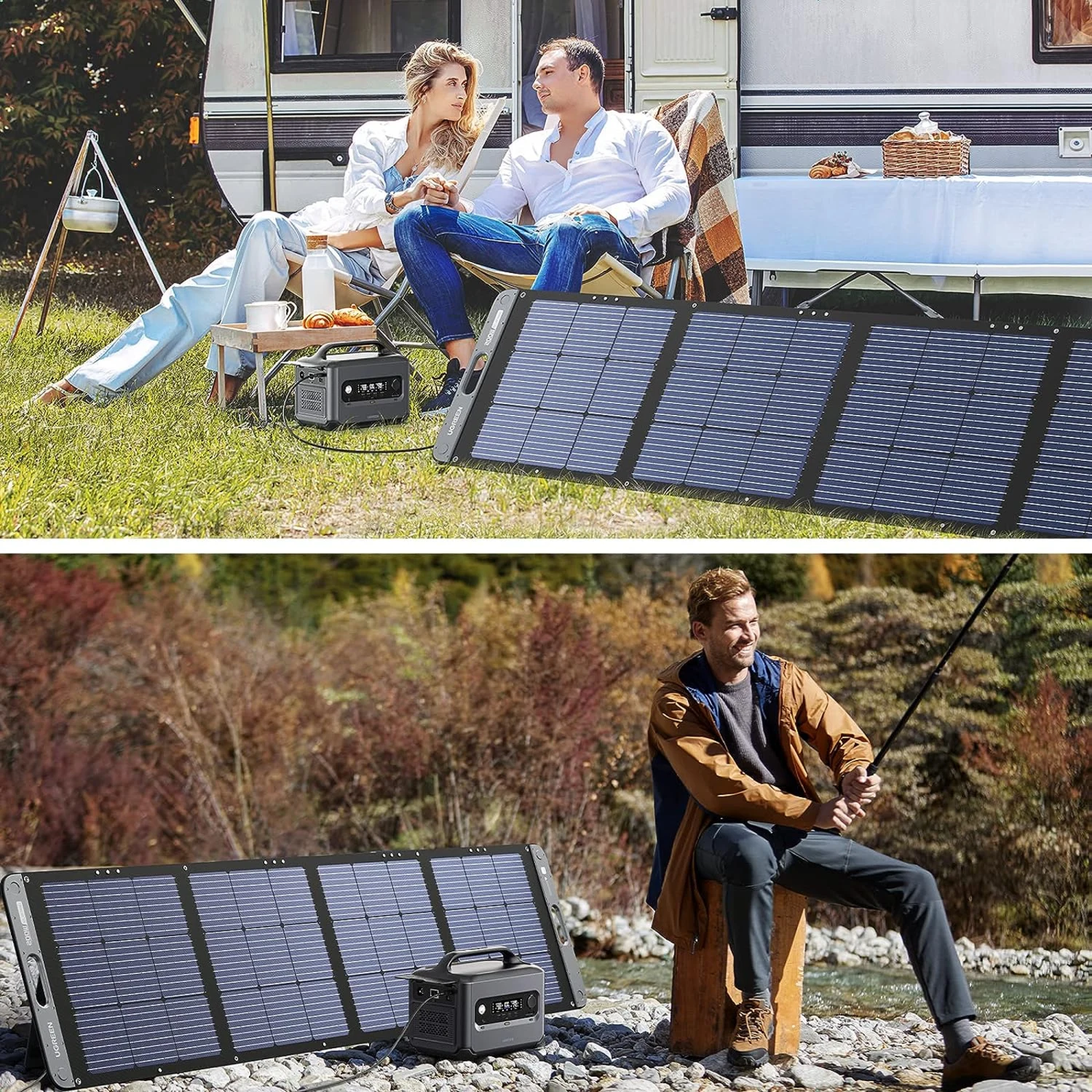Ugreen 200W Foldable Solar Panel for Portable Powerstation (15114) - зураг 5