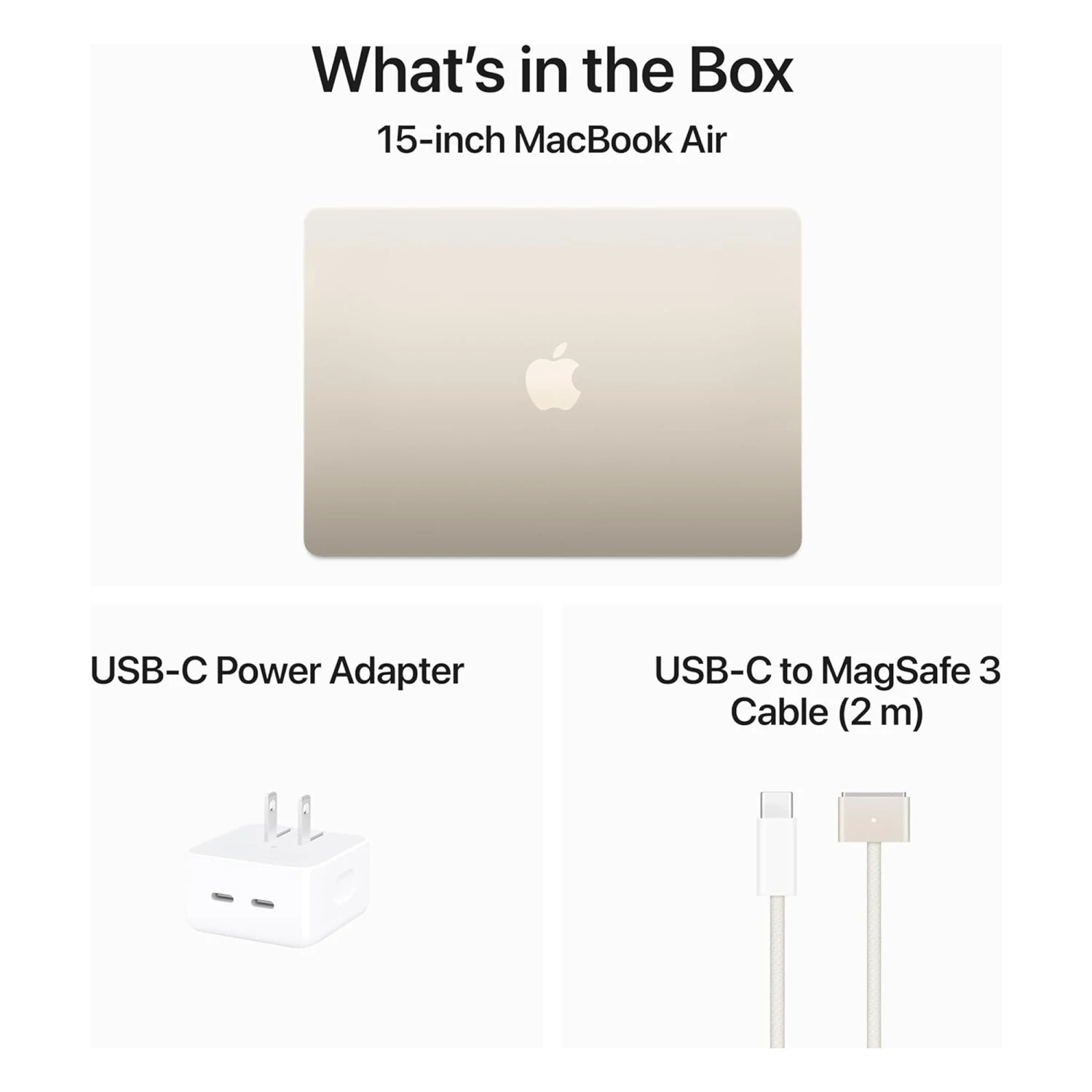 Apple MacBook Air 15.3" M3 Chip 8‑core CPU 10‑core GPU, 8GB RAM, 256GB SSD Starlight /MRYR3/ - зураг 6