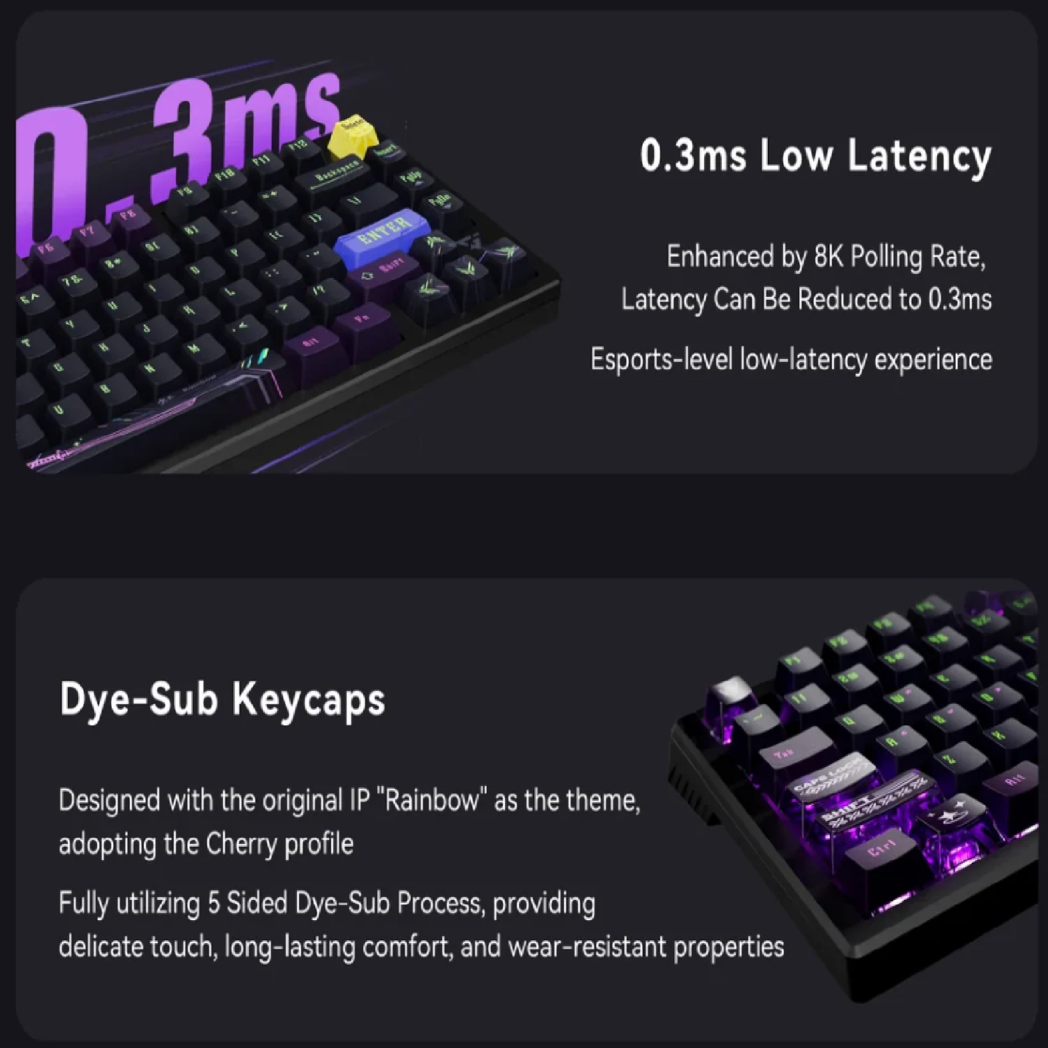 ATK RS7 RGB High-Performance Magnetic Gaming Keyboard, Black - зураг 2