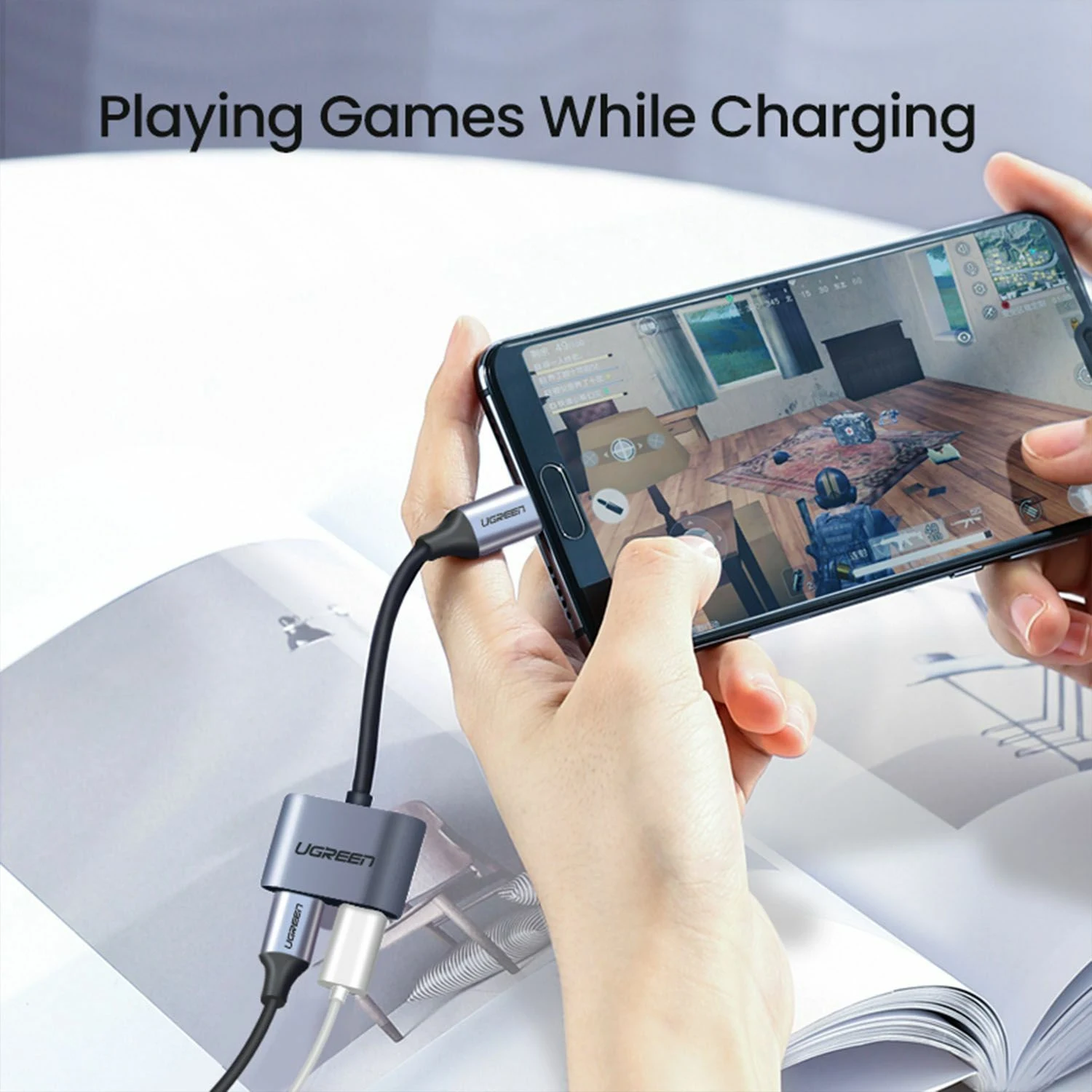 UGREEN USB-C to Dual USB-C Port Converter (60165) - зураг 4