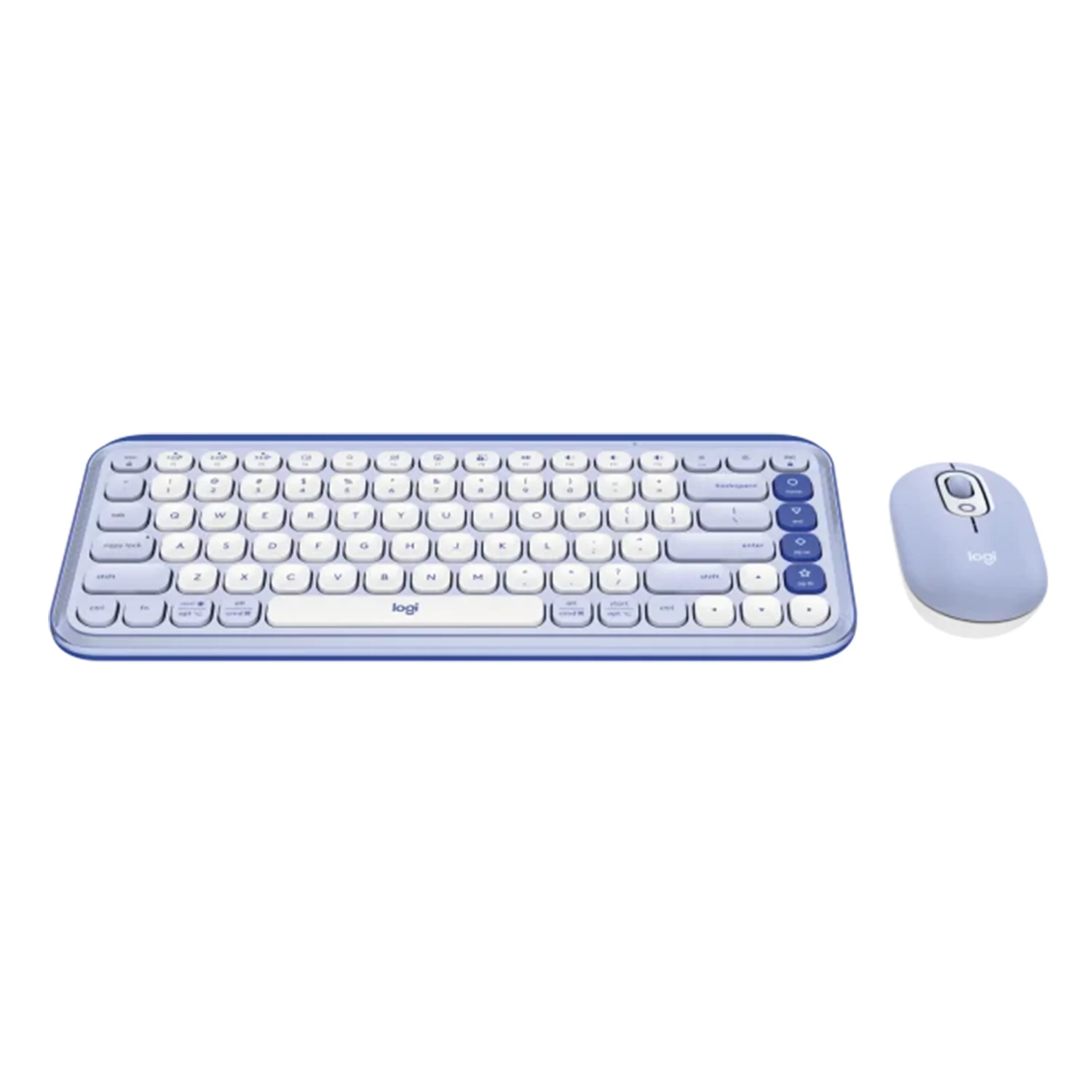Logitech POP ICON Wireless Keyboard & Mouse Combo, Purple - зураг 2