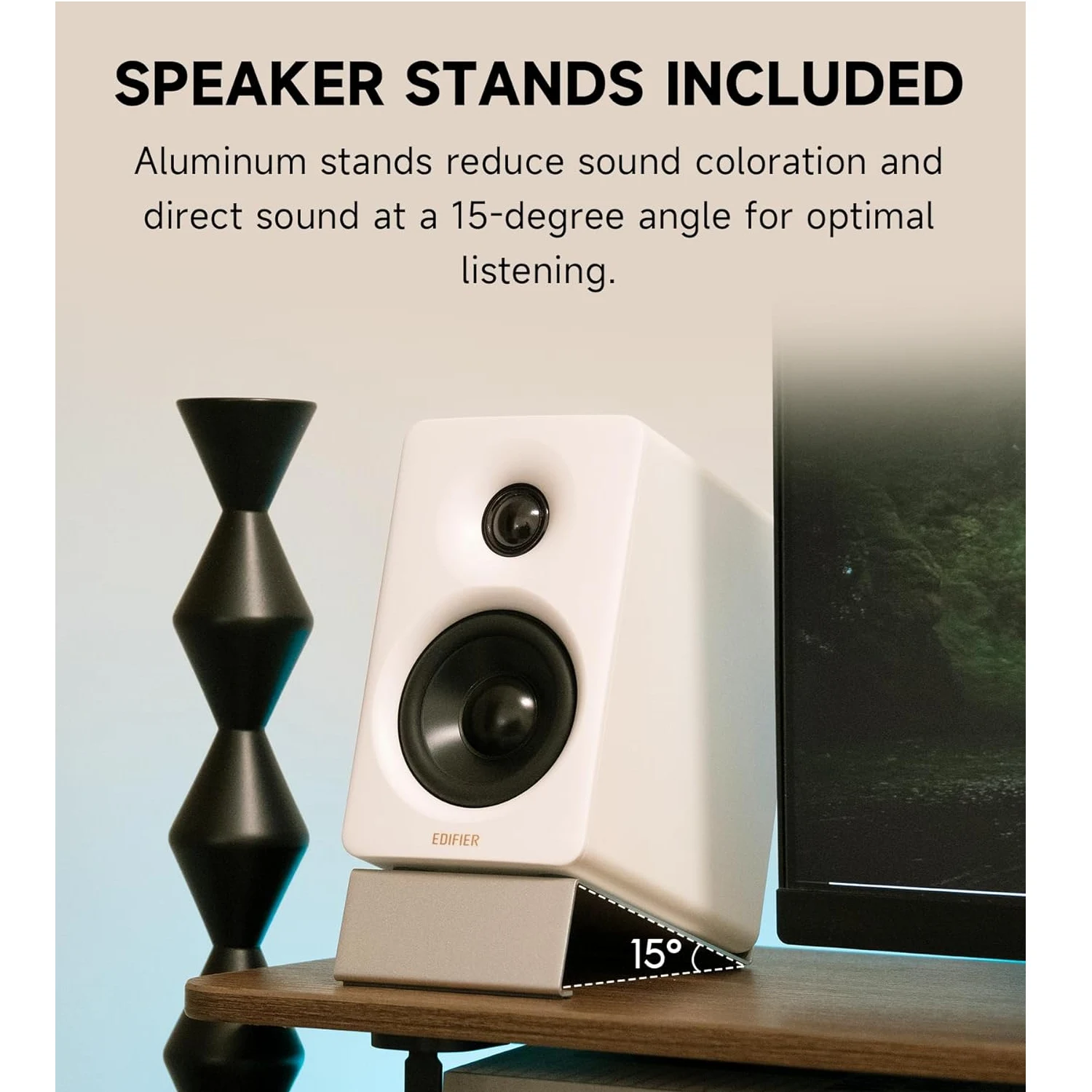 Edifier M60 Desktop 2.0 Multimedia Speaker, White / Чанга яригч / - зураг 3