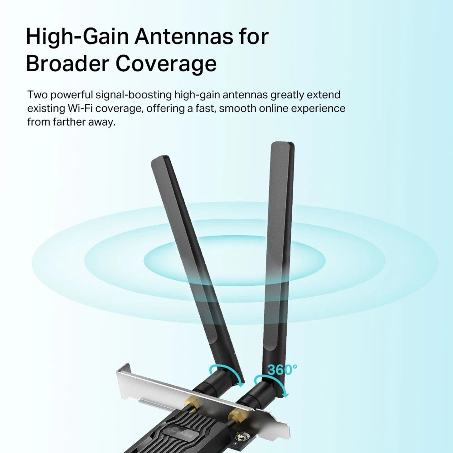 TP-Link Archer TX20E AX1800 Wi-Fi 6 Bluetooth 5.2 PCIe Adapter - зураг 3