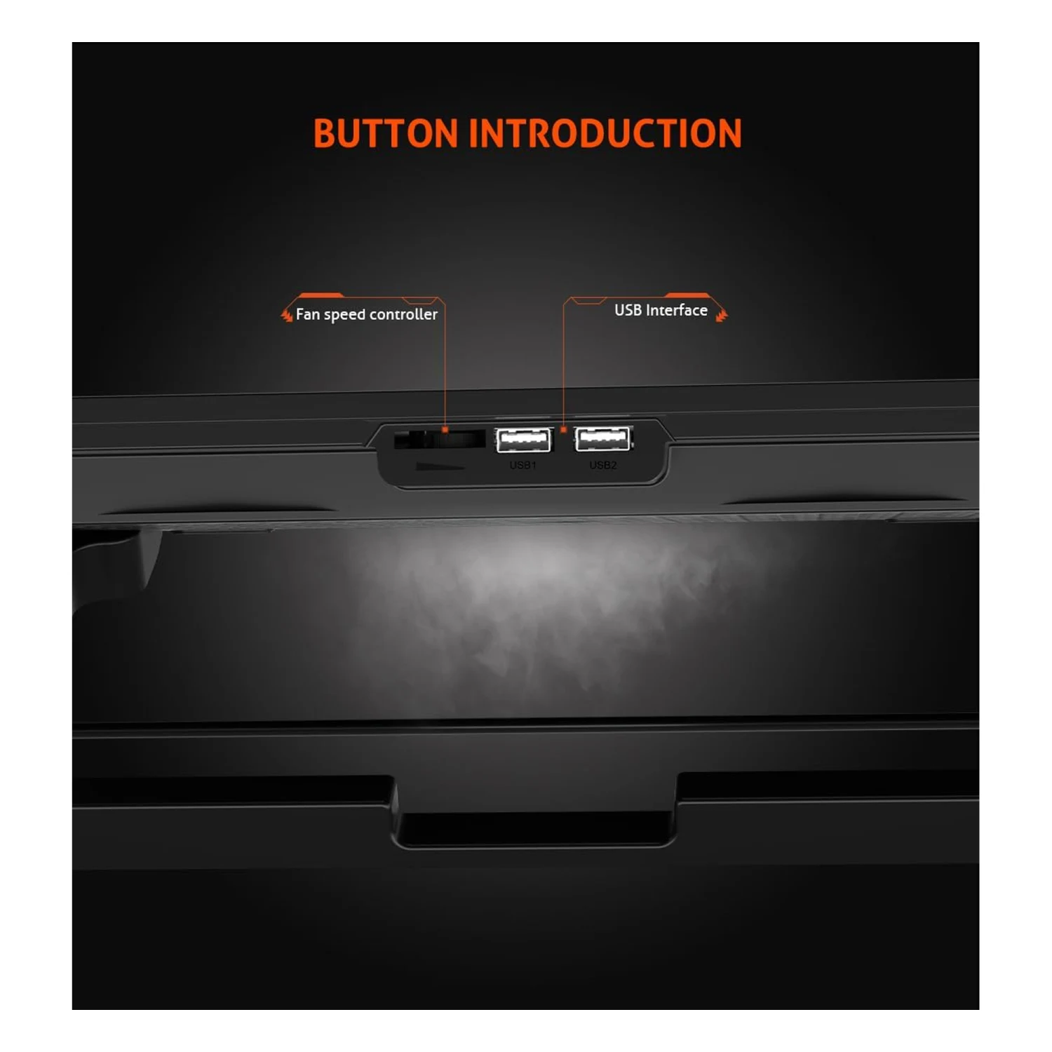 Meetion CP3030 Gaming Laptop Cooler Stand up to 15.6-inch - зураг 4