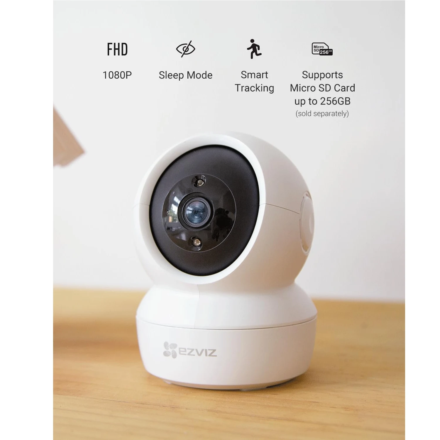 EZVIZ CS-TY1 2K Pan & Tilt Smart Home Camera (R105-1J4WF) - зураг 3
