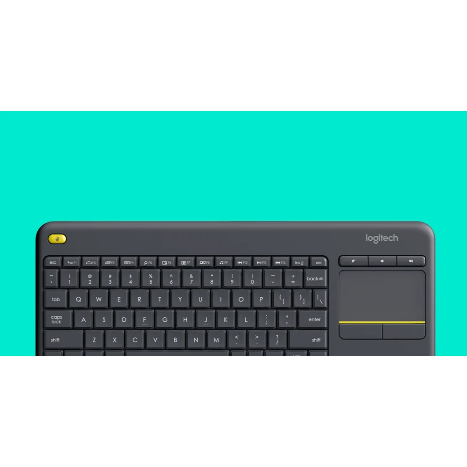 Logitech K400 Plus Wireless Touch TV Keyboard With Easy Media Control - зураг 2