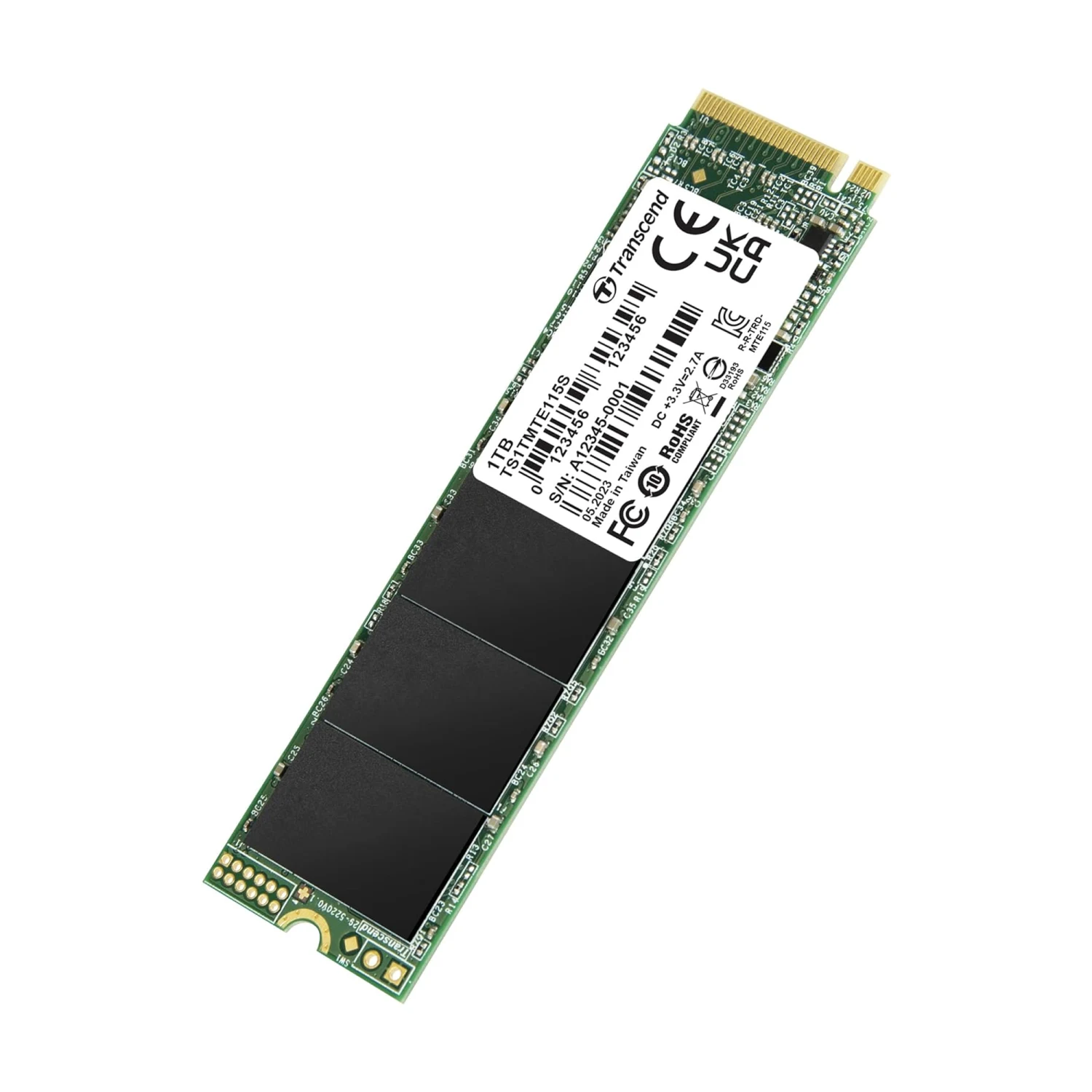 Transcend 1TB 115S NVMe PCIe Gen3 M.2 2280 Internal SSD /TS1TMTE115S/ - зураг 2