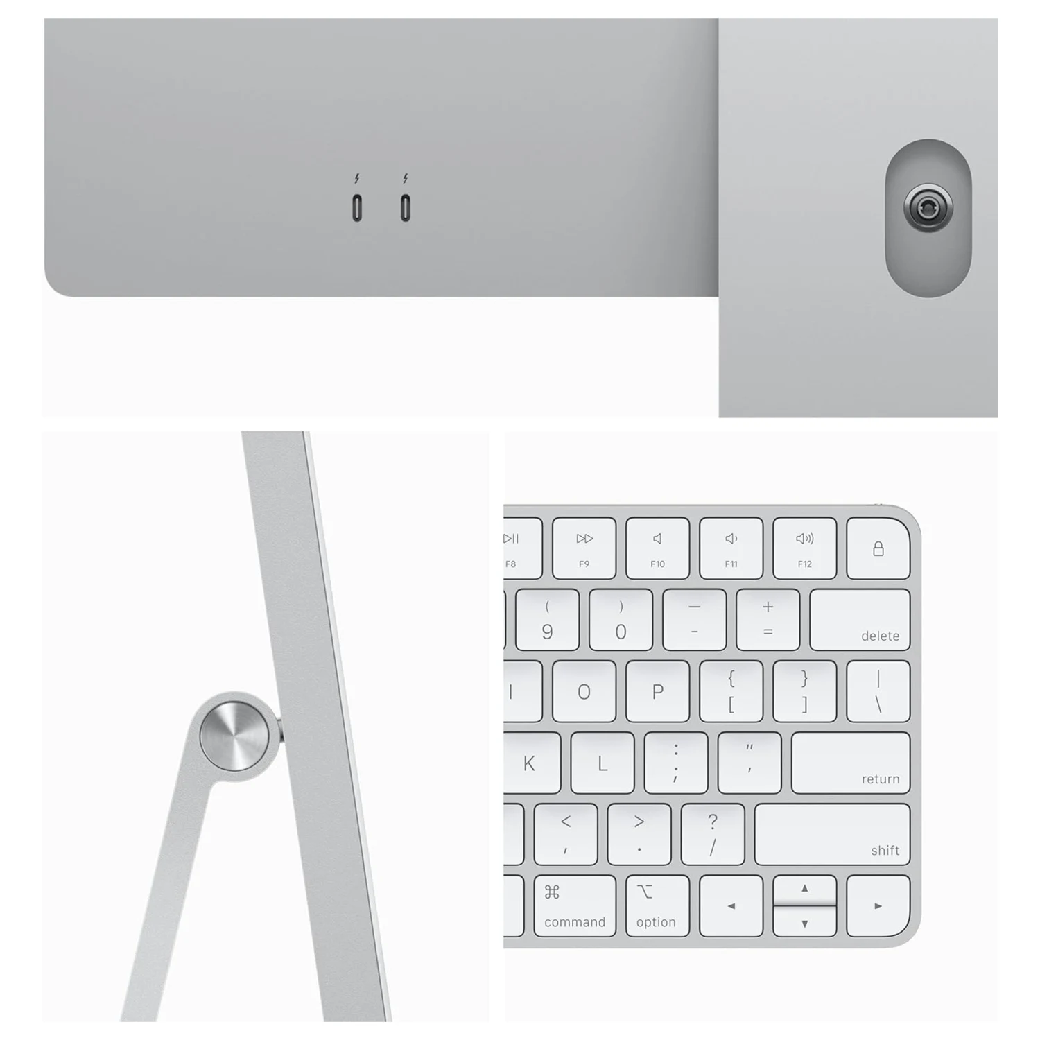 Apple iMac M3 Chip, 8-Core CPU, 8-Core GPU, 8GB RAM, 256GB SSD, 24-inch 4.5K Retina Display, Silver /MQR93/ - зураг 3