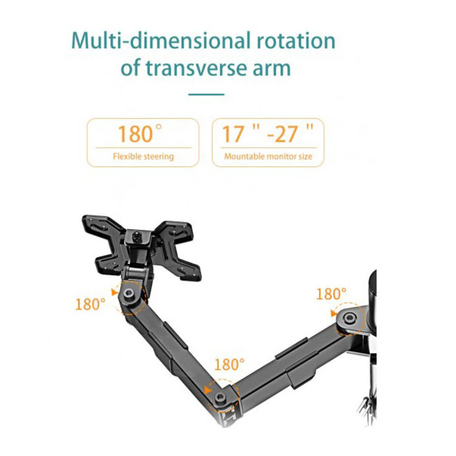KALOC KLC-DZ220-J Dual 17-27 inch Screen Arm Basic Monitor Stand / Дэлгэцний Тогтоогч Суурь / - зураг 6
