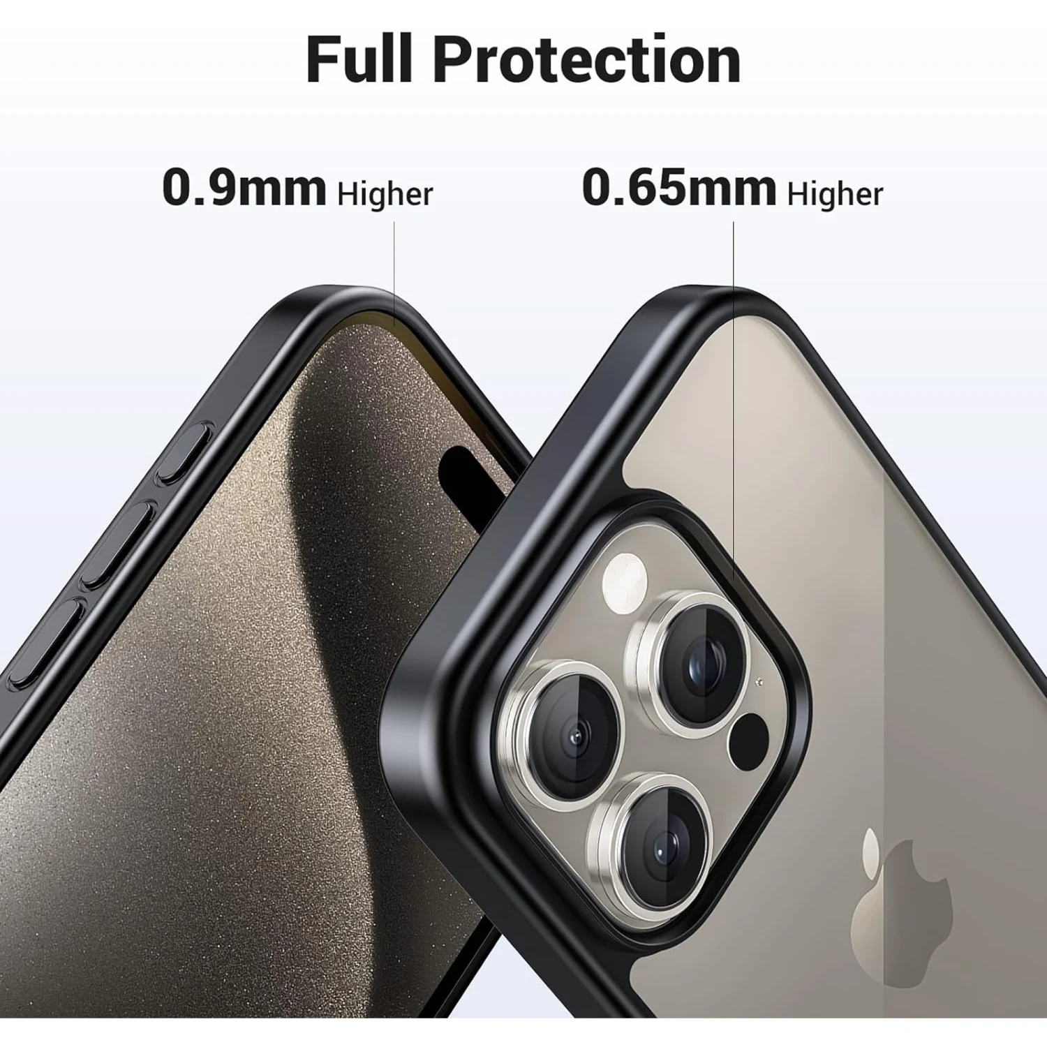 UGREEN Kickstand Protective Case for iPhone 15, Black (25404) - зураг 6