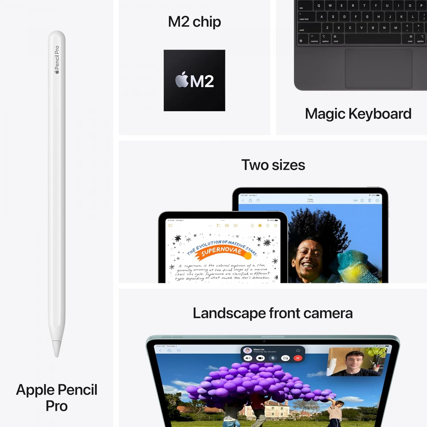 Apple iPad Air 13-inch (2024) M2-chip Wi-Fi 256GB Space Gray /MV2D3/ / Таблет / - зураг 5