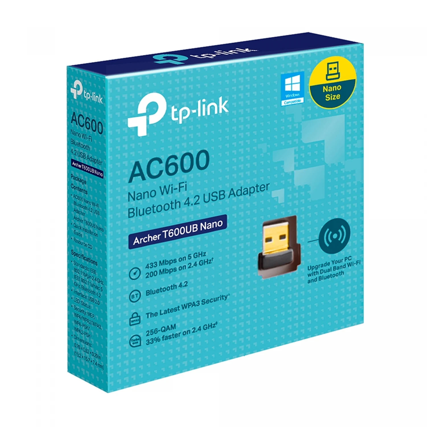 TP-Link Archer T600UB Nano AC600 Nano Wi-Fi Bluetooth USB Adapter - зураг 3