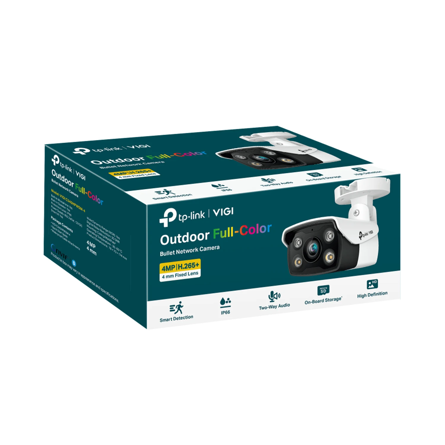 TP-Link VIGI C340 4MP Outdoor Full-Color Bullet Network Camera / Гадаа Хяналтын Камер / - зураг 3