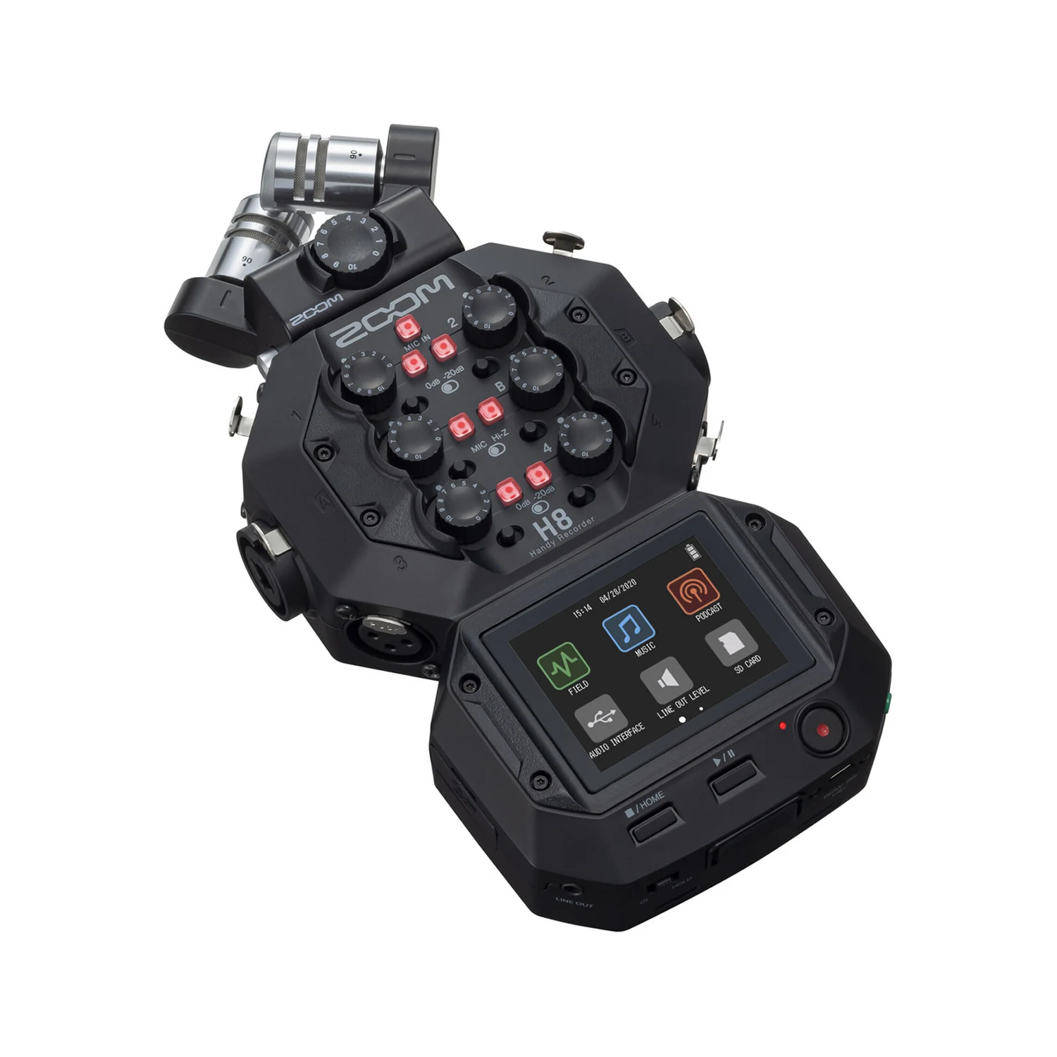 Zoom H8 Portable 8-Input and 12-Track Portable Handy Recorder / Дуу хураагуур / - зураг 3