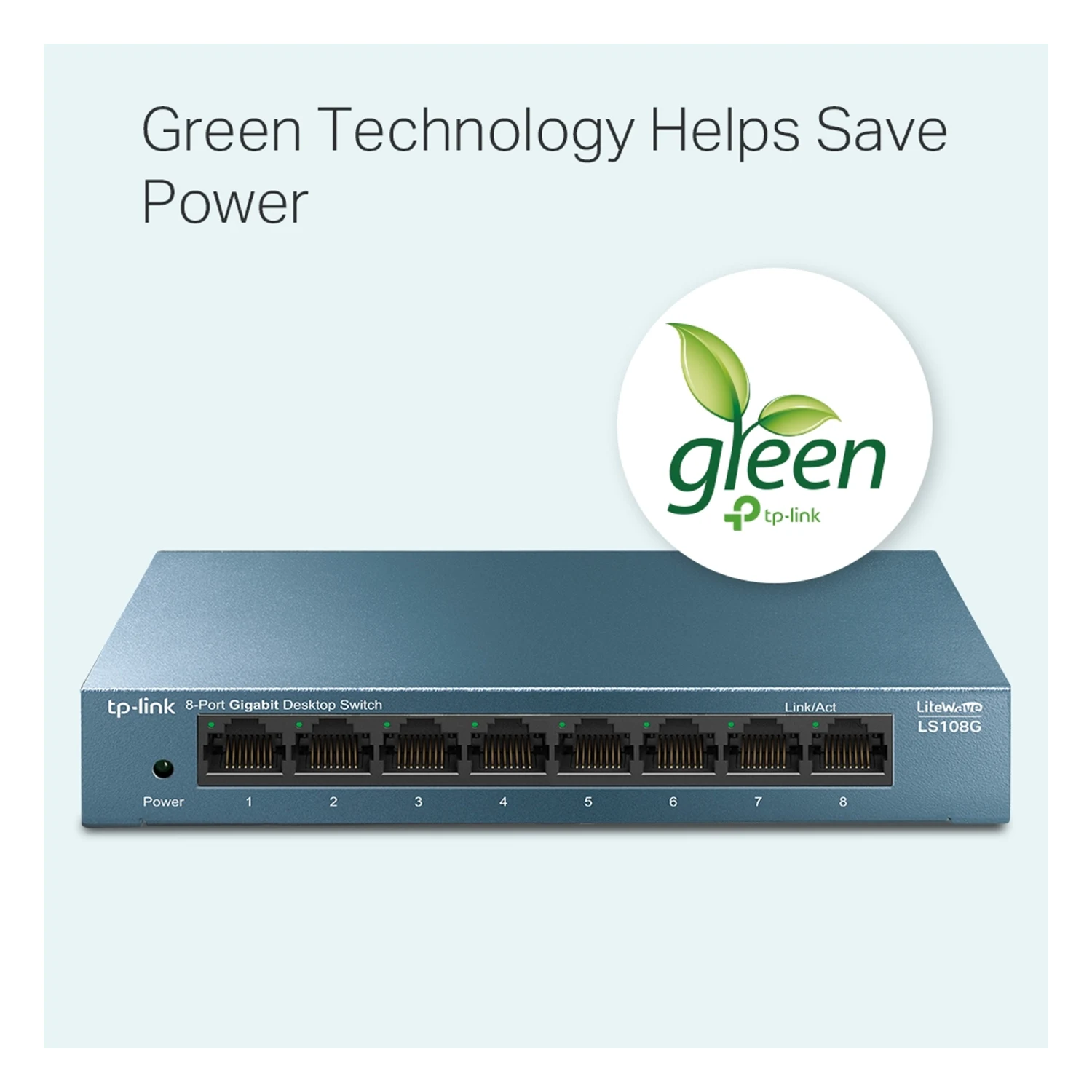 TP-Link LS108G 8-Port Gigabit Desktop Network Switch / Свич салаалагч , Сүлжээний Төхөөрөмж / - зураг 4