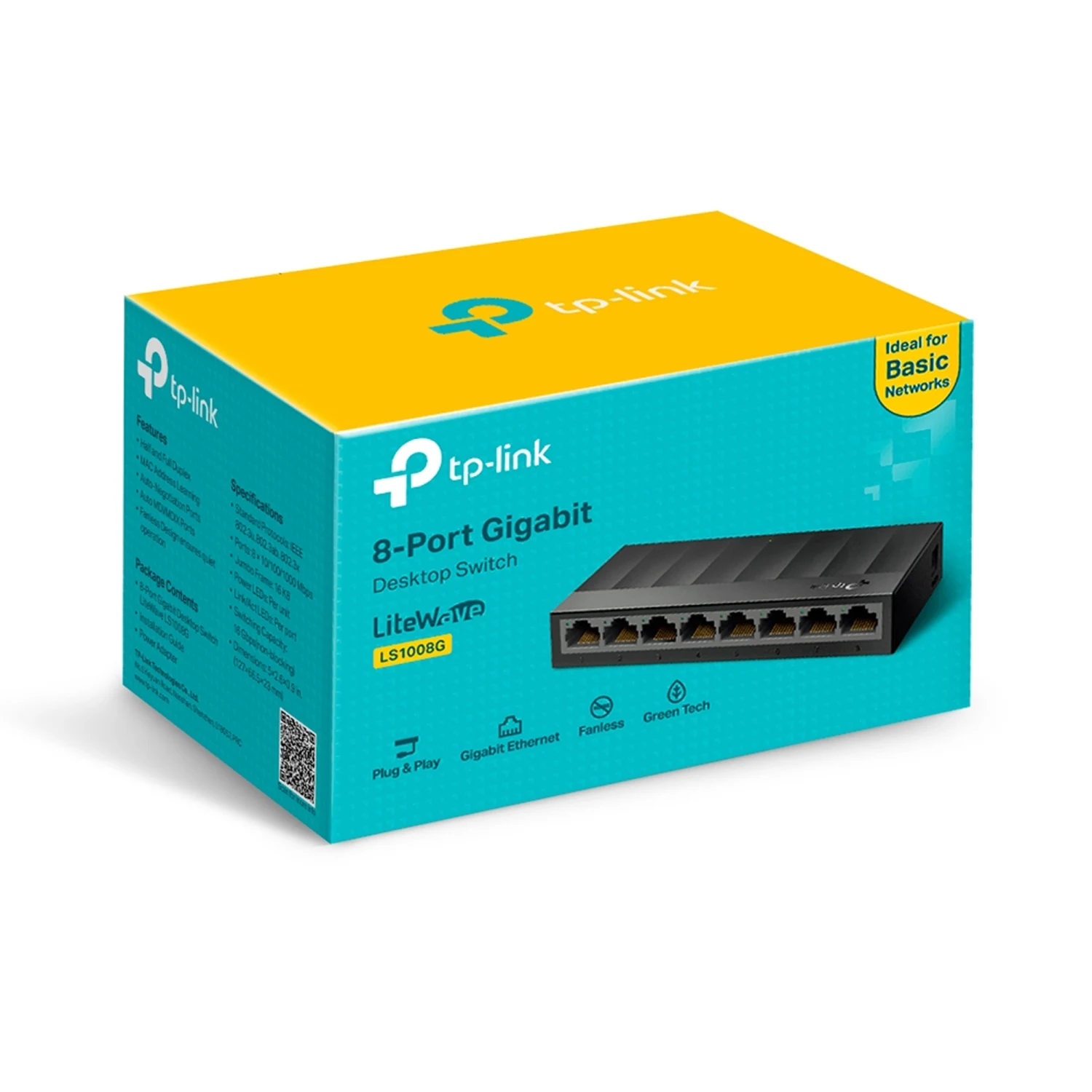 TP-Link LS1008G 8-Port Gigabit Desktop Switch ( Свич Салаалагч , Сүлжээний Төхөөрөмж ) - зураг 4