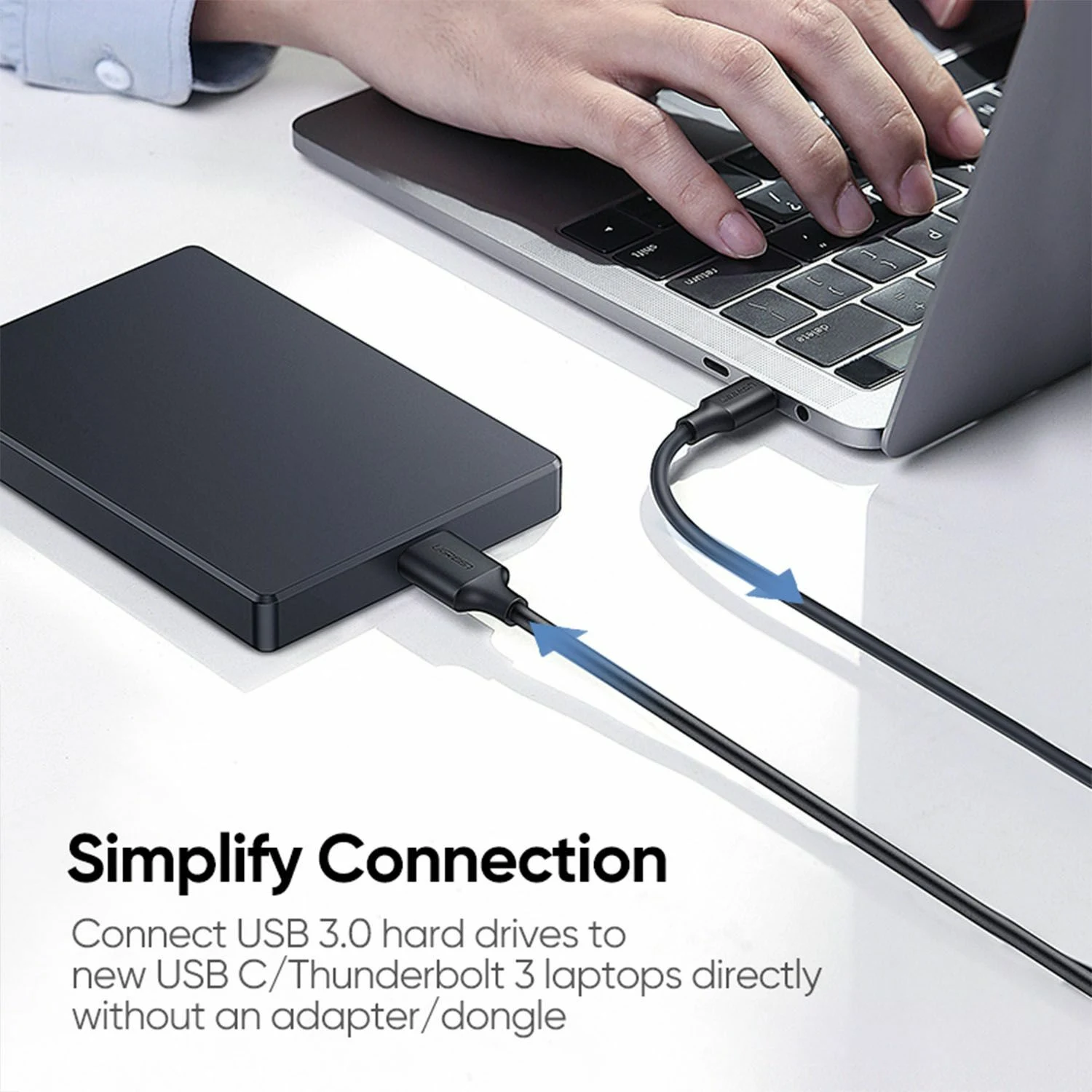 UGREEN USB-C Male to Micro USB 3.0 cable 1m 20103 ( Шилжүүлэгч, Хөрвүүлэгч ) - зураг 3